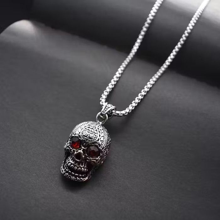 Jewelry × Vintage Skull Pendant Necklace Size ONE SIZE - 2 Thumbnail