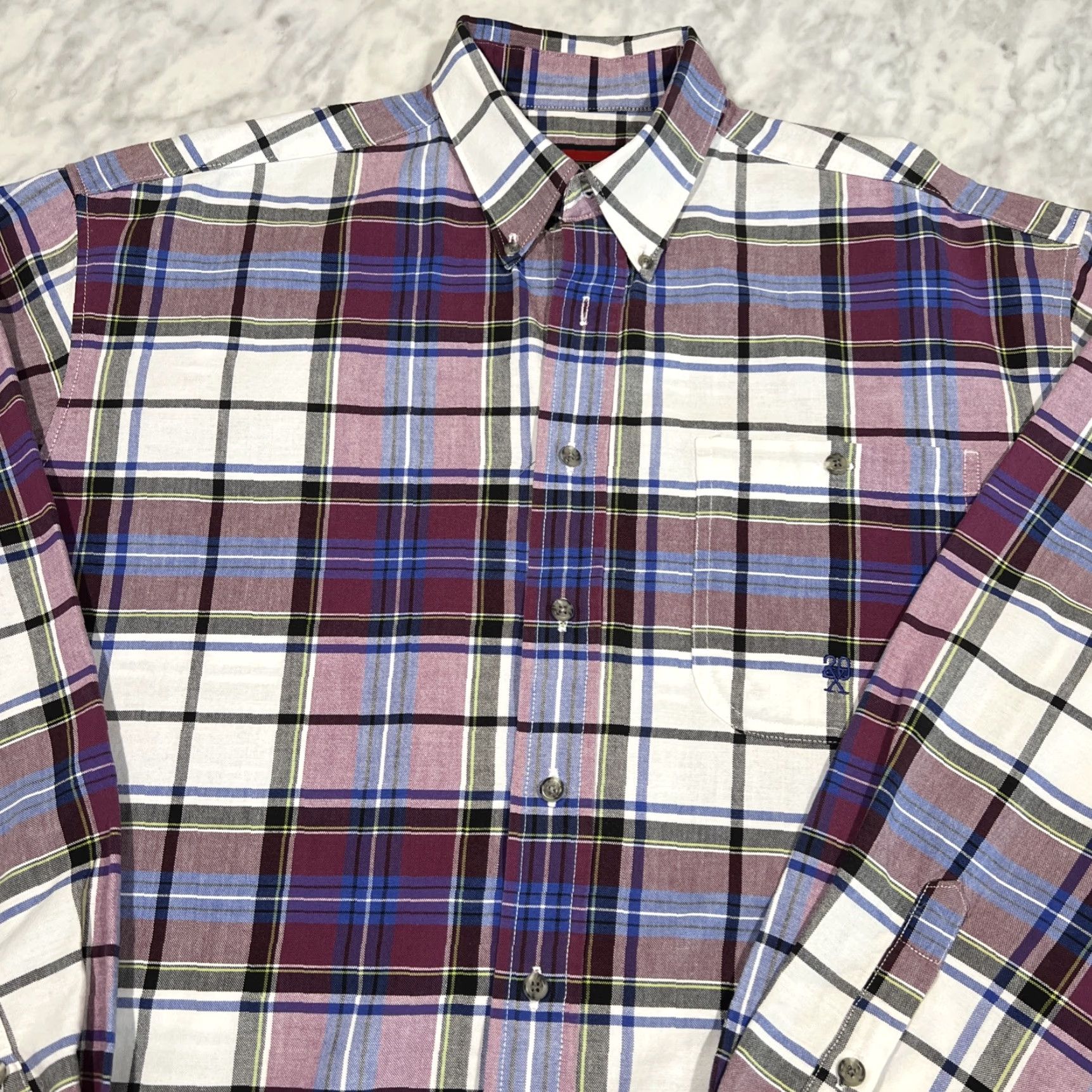 Wrangler Wrangler TwentyX Shirt Mens XL Multicolor Western Plaid Ranch Rodeo-Great Colors Size US XL / EU 56 / 4 - 2 Thumbnail