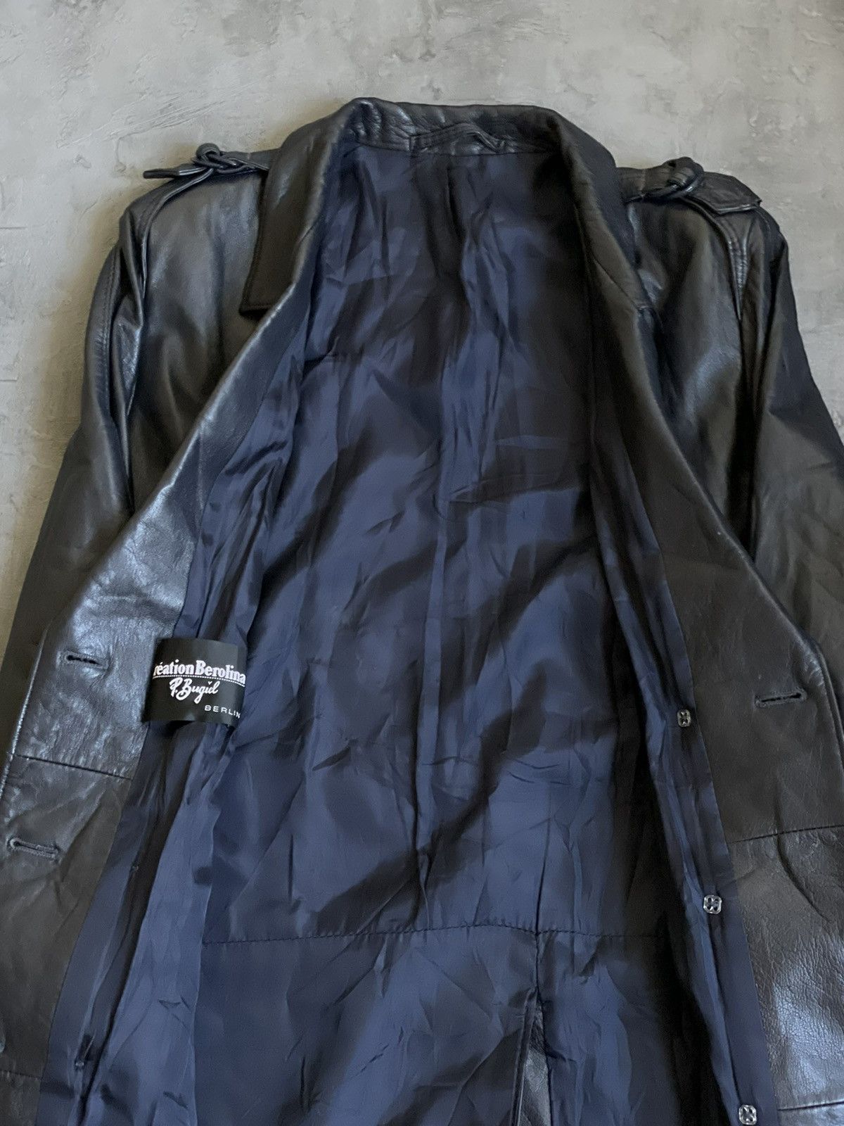 Vintage Vintage Creation Berolina Berlin Leather Jacket 90s Size L / US 10 / IT 46 - 5 Thumbnail