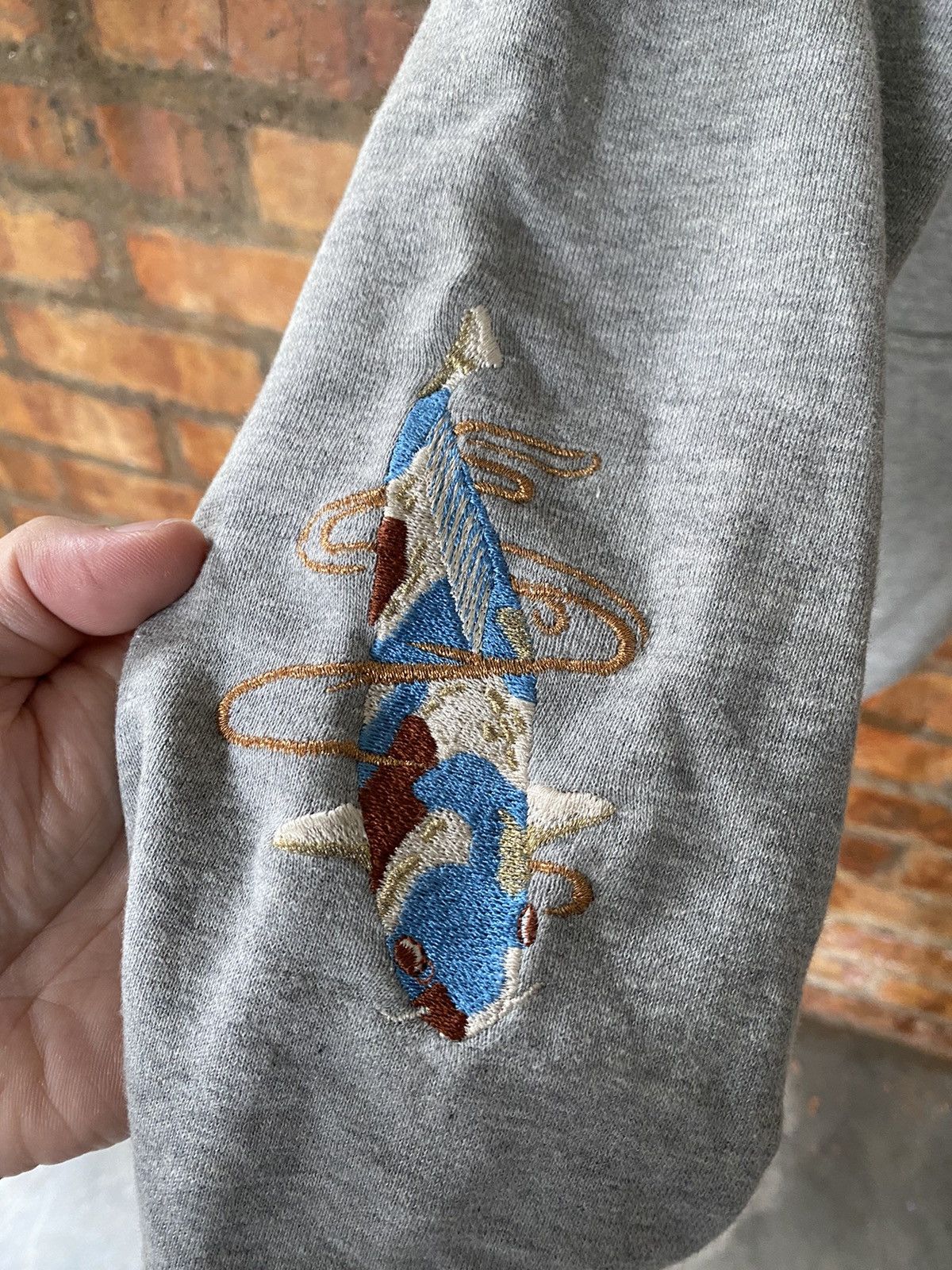 Genetic Manipulation Shinichiro Kuriya × Japanese Brand × Toyo Enterprises Genetic Manipulation Shinichiro Kuriya fish Koi embroidered Size US M / EU 48-50 / 2 - 7 Thumbnail