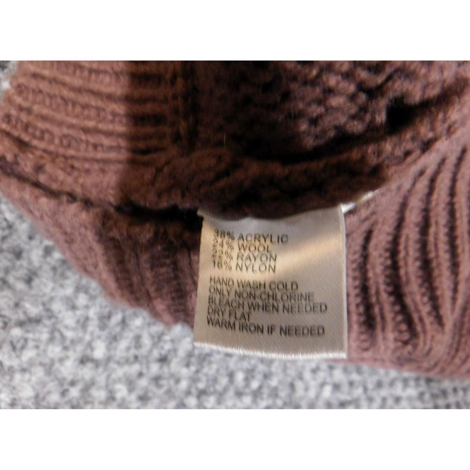 Loft LOFT Sweater Pullover Cowl Neck Knit Long Sleeve Wool Acrylic Purple Small Regular Women" Size S / US 4 / IT 40 - 6 Thumbnail