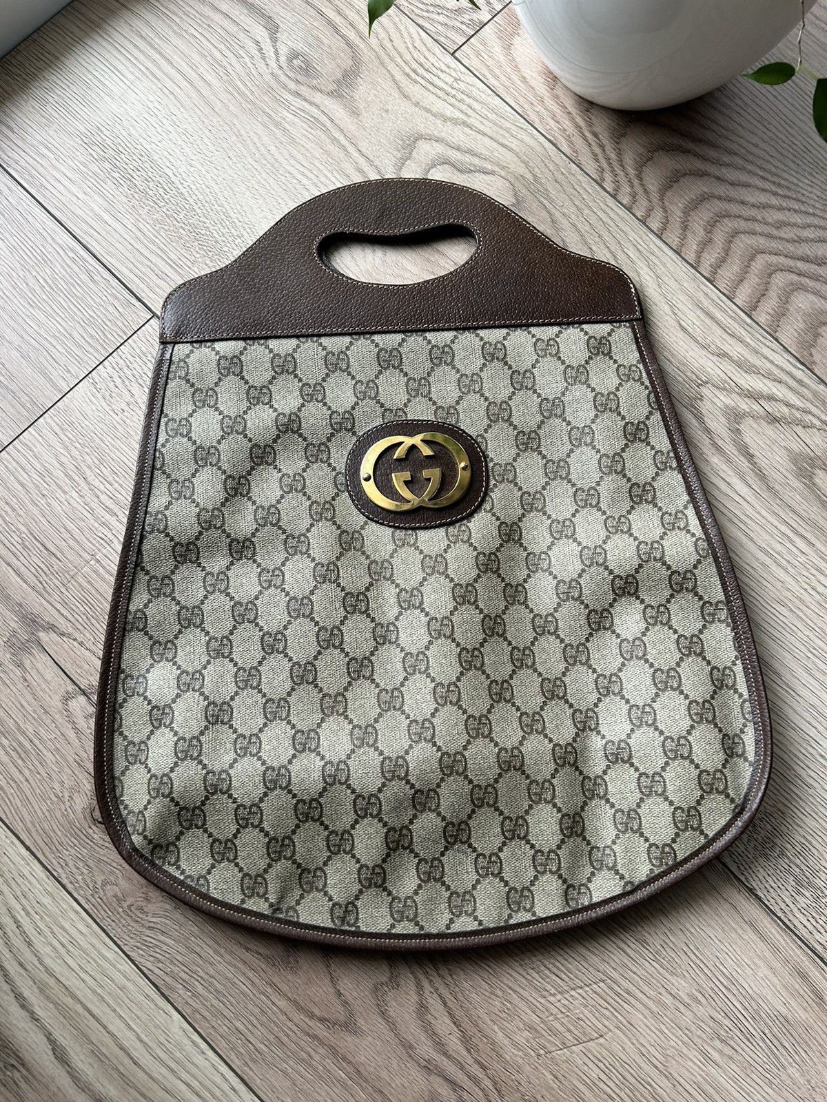 Gucci × Vintage Vintage Gucci Monogram Beige Bag 80ʼs Size ONE SIZE - 2 Thumbnail