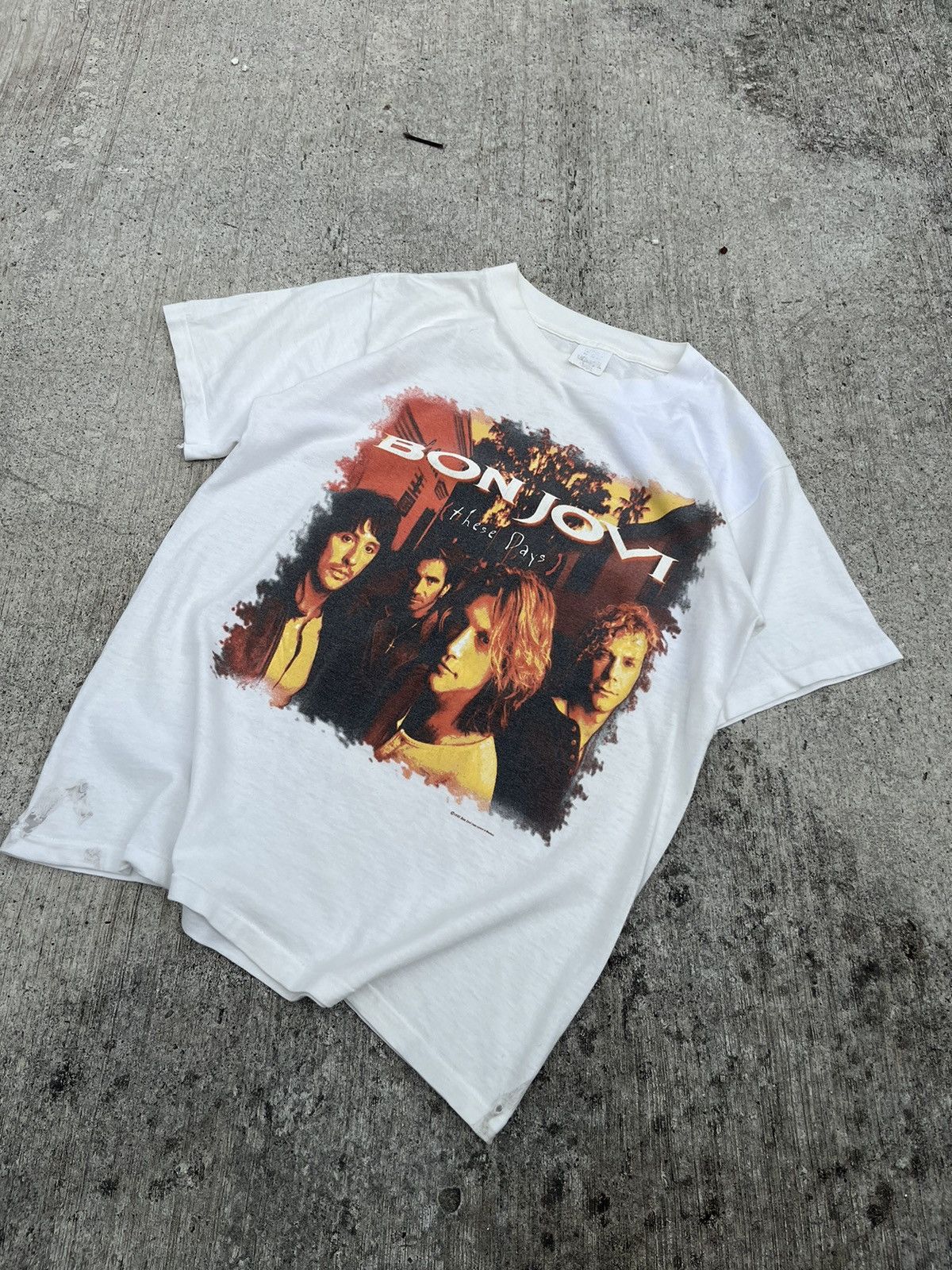 Band Tees × Bon Jovi × Vintage Vintage 90's Bon Jovi These Days Japan Tour Size US M / EU 48-50 / 2 - 3 Thumbnail