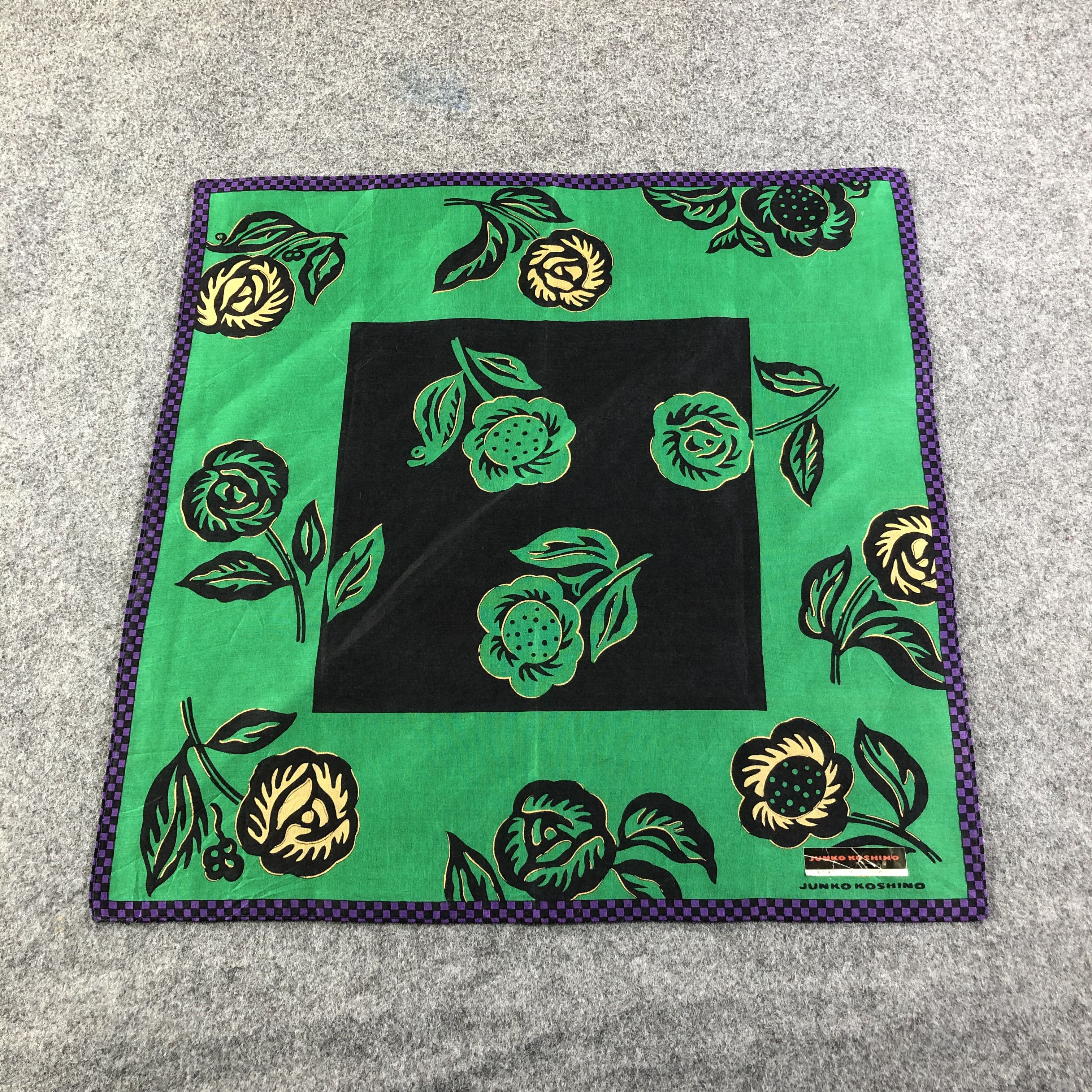 Mr. Junko × Vintage Junko Koshino Handkerchief Neckerchief Bandana H2280 Size ONE SIZE - 2 Thumbnail