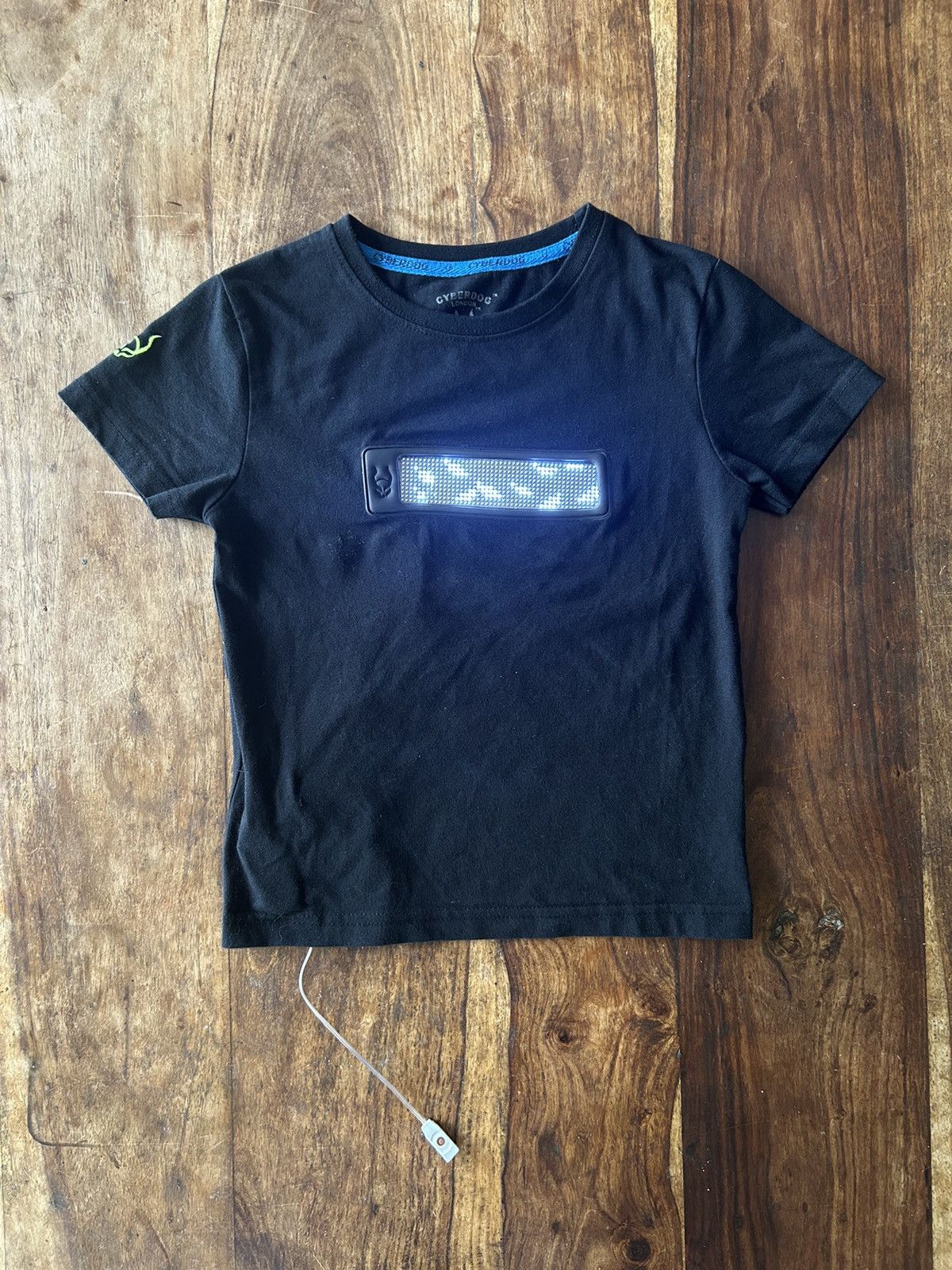 Fotus Vintage 00s Cyberdog LED Screen Baby Tee Black T-Shirt Size XXS / US 00 / IT 34 - 1 Thumbnail