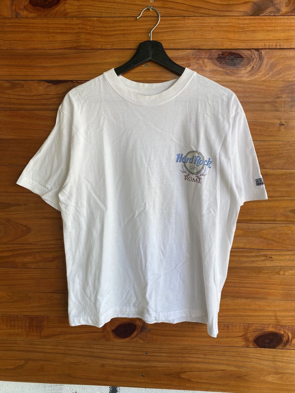 Hard Rock Cafe Vintage Hard Rock Cafe Paris & Rome White T-Shirts 90s Size US S / EU 44-46 / 1 - 9 Thumbnail