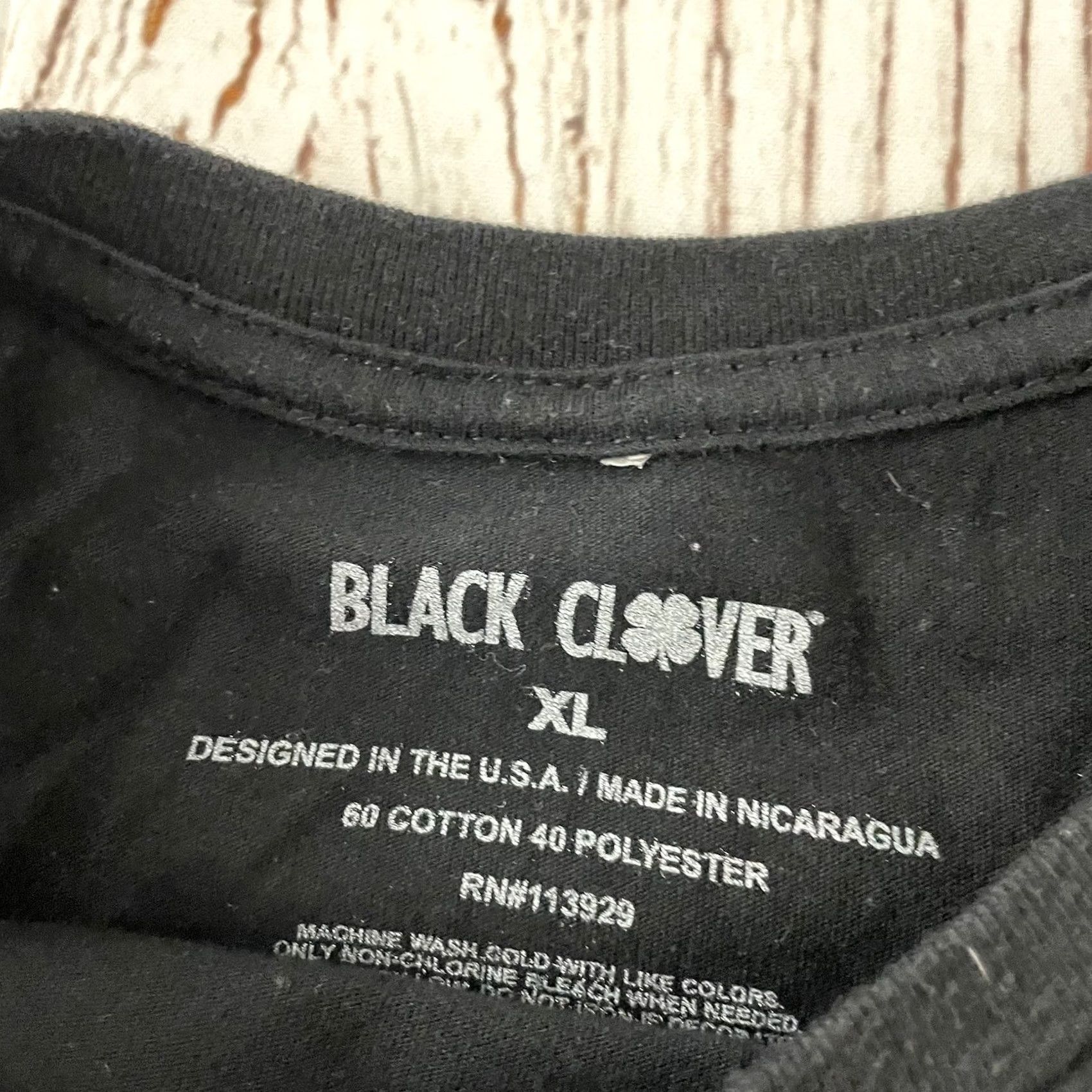 Lucky Brand Lucky Brand Black Clover Live Short Sleeve T Shirt XL Men Black Size US XL / EU 56 / 4 - 2 Thumbnail