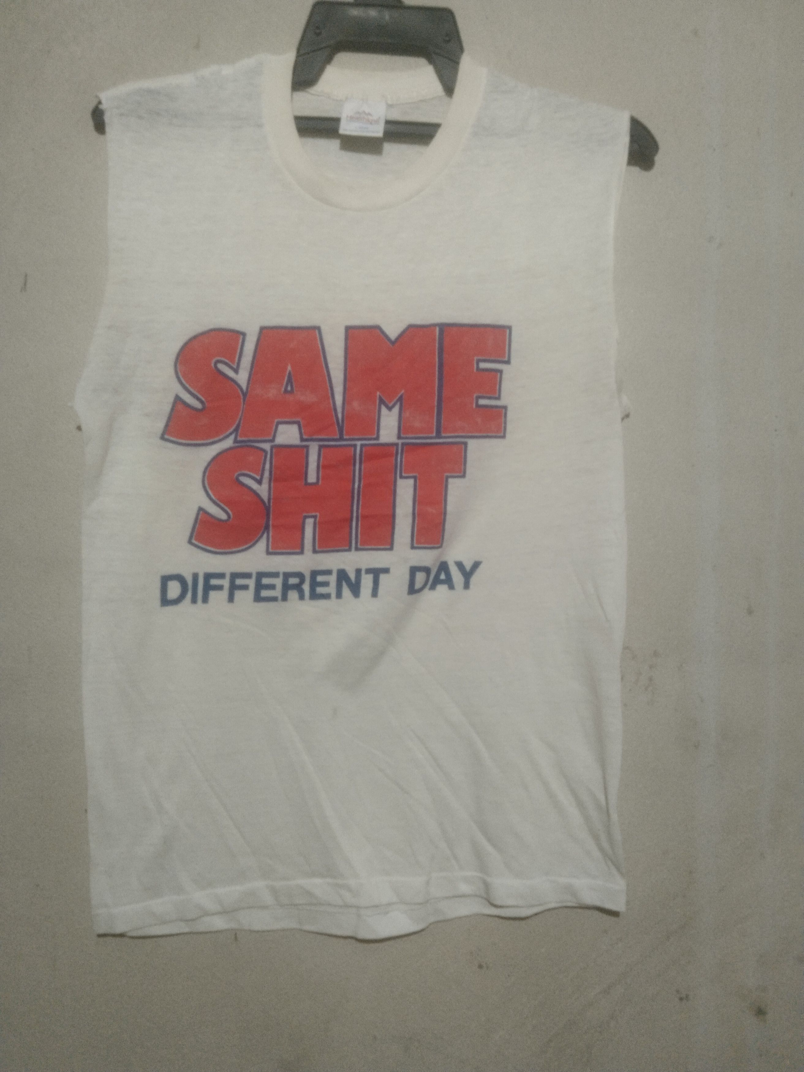 Vintage Vintage 80's Same shit different day cut sleeve shirt Size US M / EU 48-50 / 2 - 1 Thumbnail