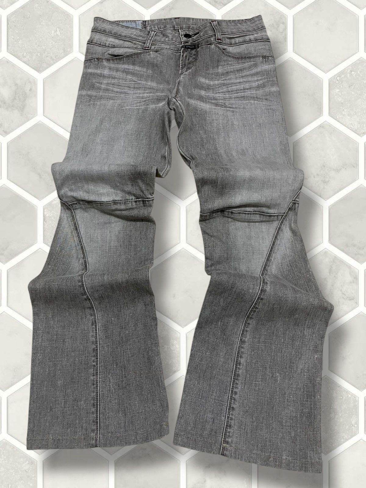 Marithe + Francois Girbaud Vintage Authentic Designer Marithe Francois Girbaud Flared Size US 29 - 1 Thumbnail