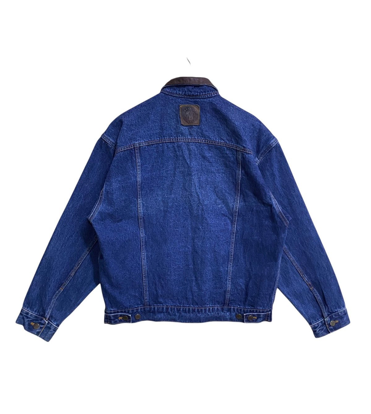 Marlboro Vintage Brand Marlboro Leather Denim Trucker Jacket 1990s Size US M / EU 48-50 / 2 - 2 Thumbnail