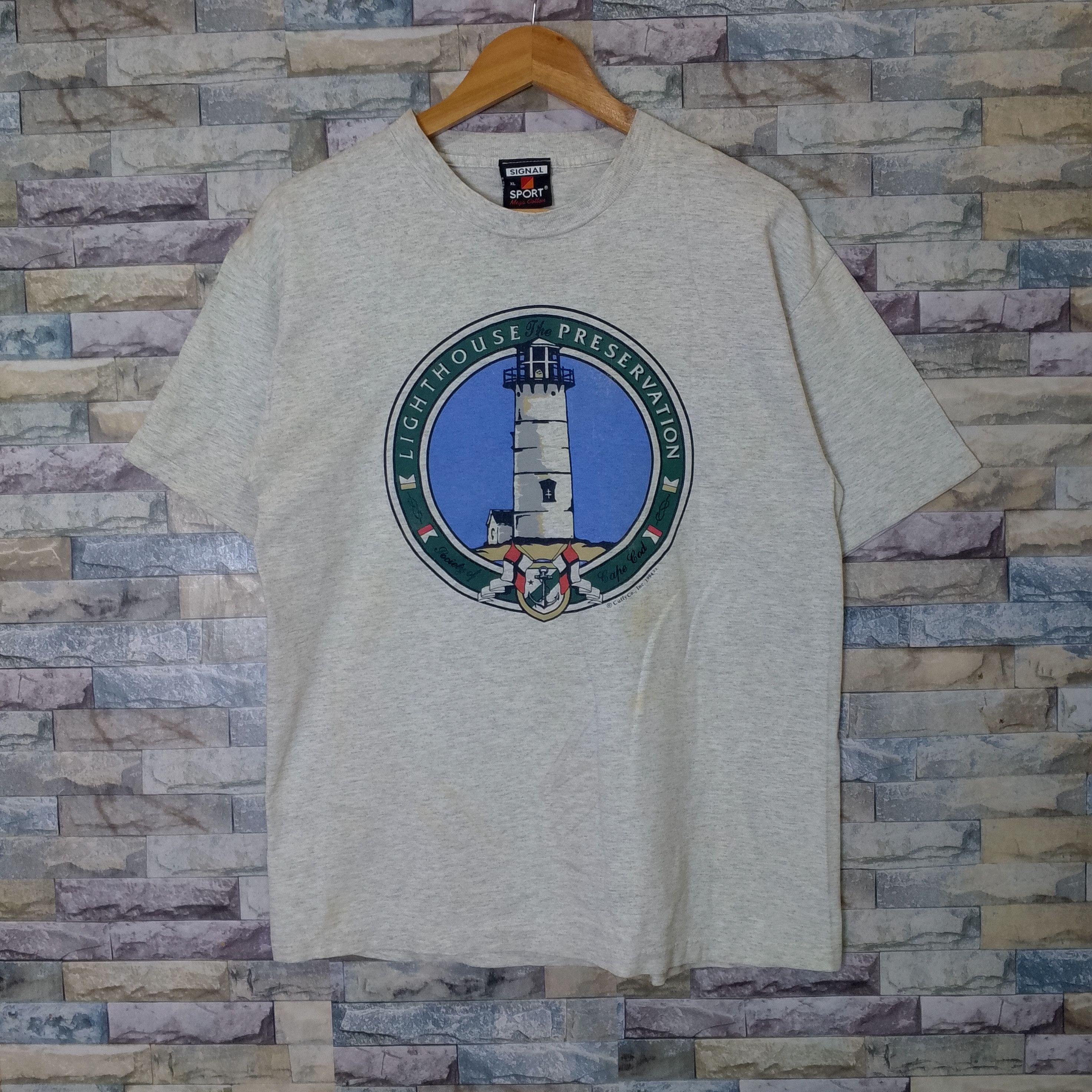 Vintage Vintage 90s Lighthouse Preservation Size US L / EU 52-54 / 3 - 1 Thumbnail