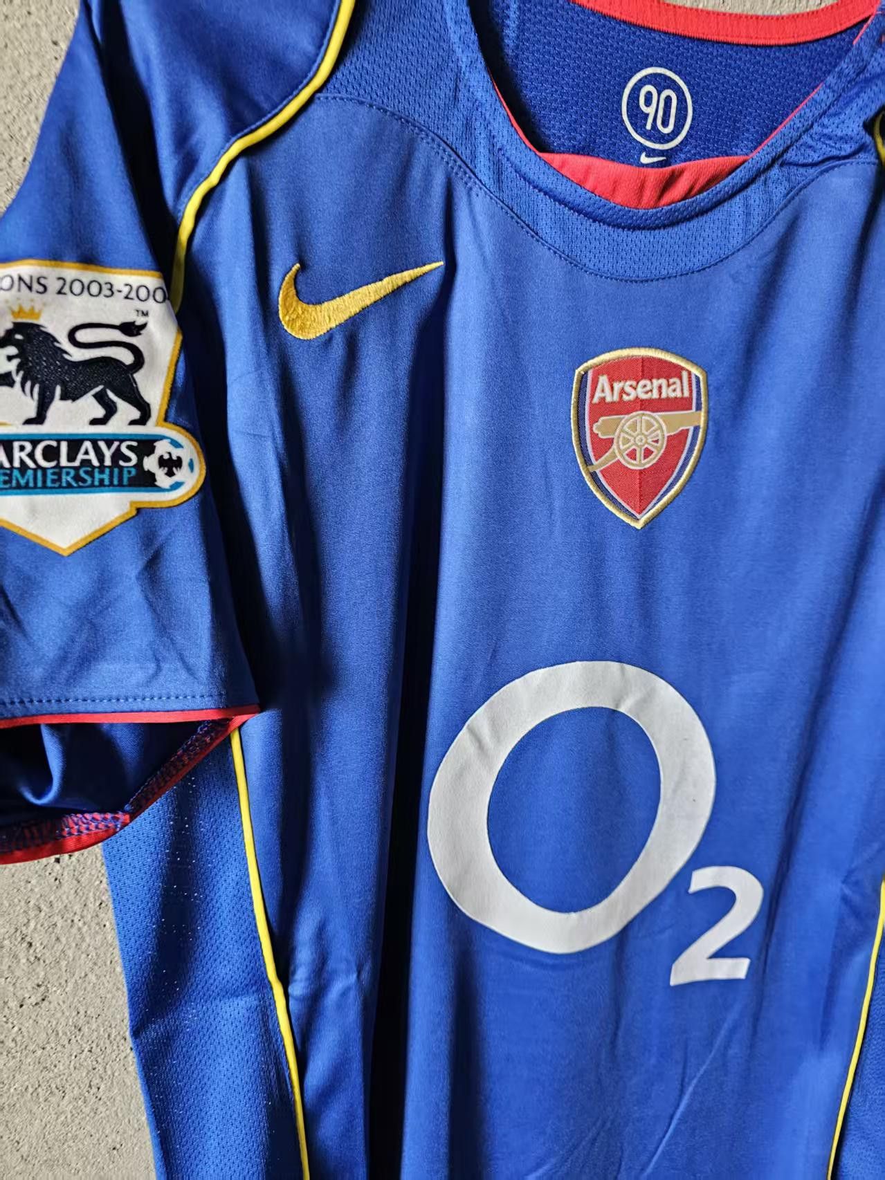 Other 2004 2005 Arsenal #14 Thierry Henry Jersey Blue Size US L / EU 52-54 / 3 - 3 Thumbnail
