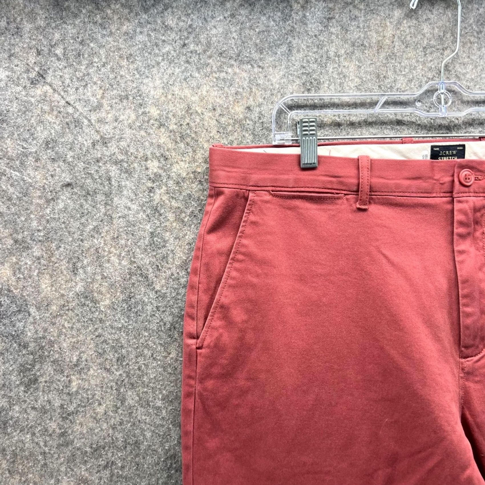 J.Crew J.CREW Pants Men 36x32 Chino Flat Front Stretch Cotton Pink Casual Regular Size US 36 / EU 52 - 3 Thumbnail