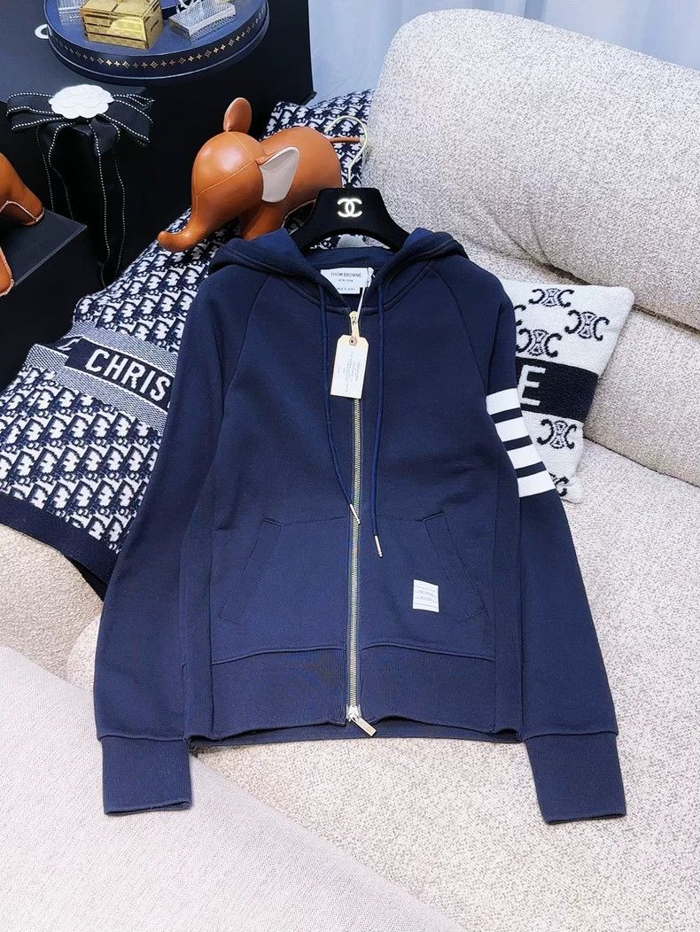Thom Browne Thom Browne Long sleeve zip hoodie Size US XS / EU 42 / 0 - 1 Thumbnail