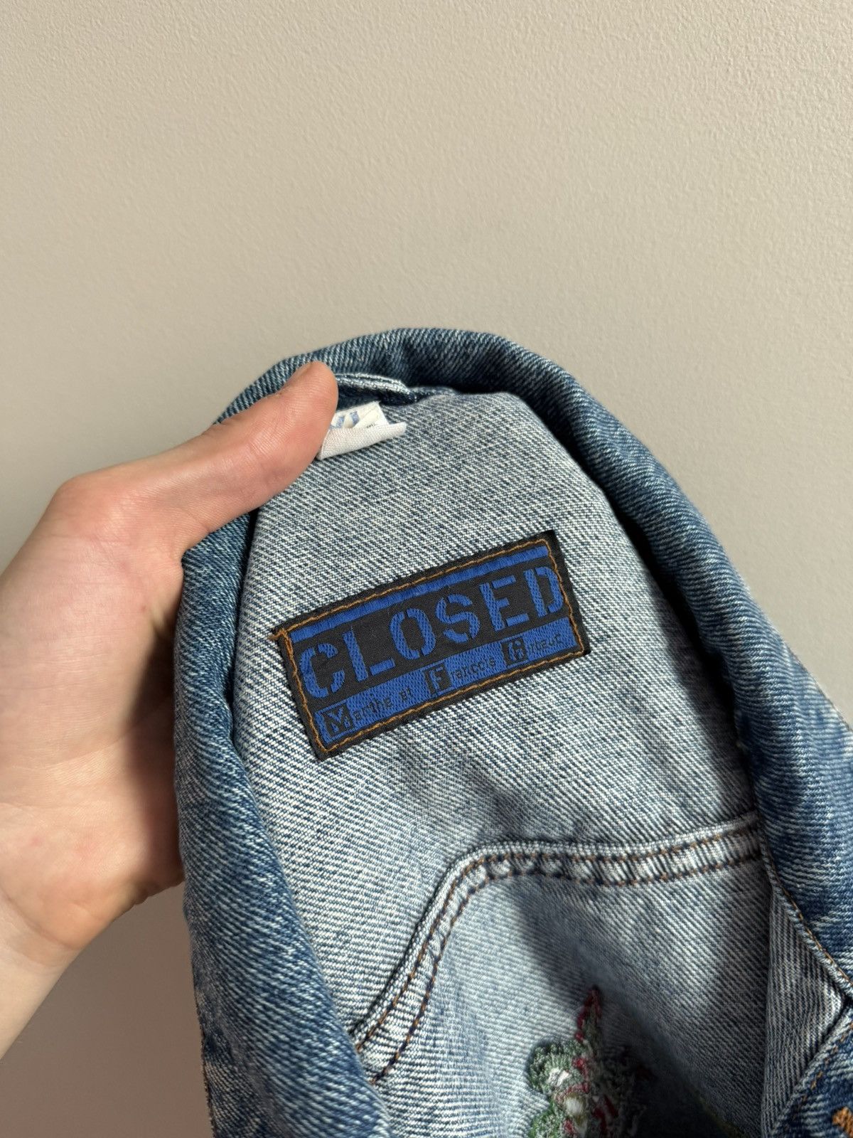 Marithe + Francois Girbaud Vintage Boxy Closed MFG Tibet Nepal Overland Denim Jacket Size XL / US 12-14 / IT 48-50 - 7 Thumbnail