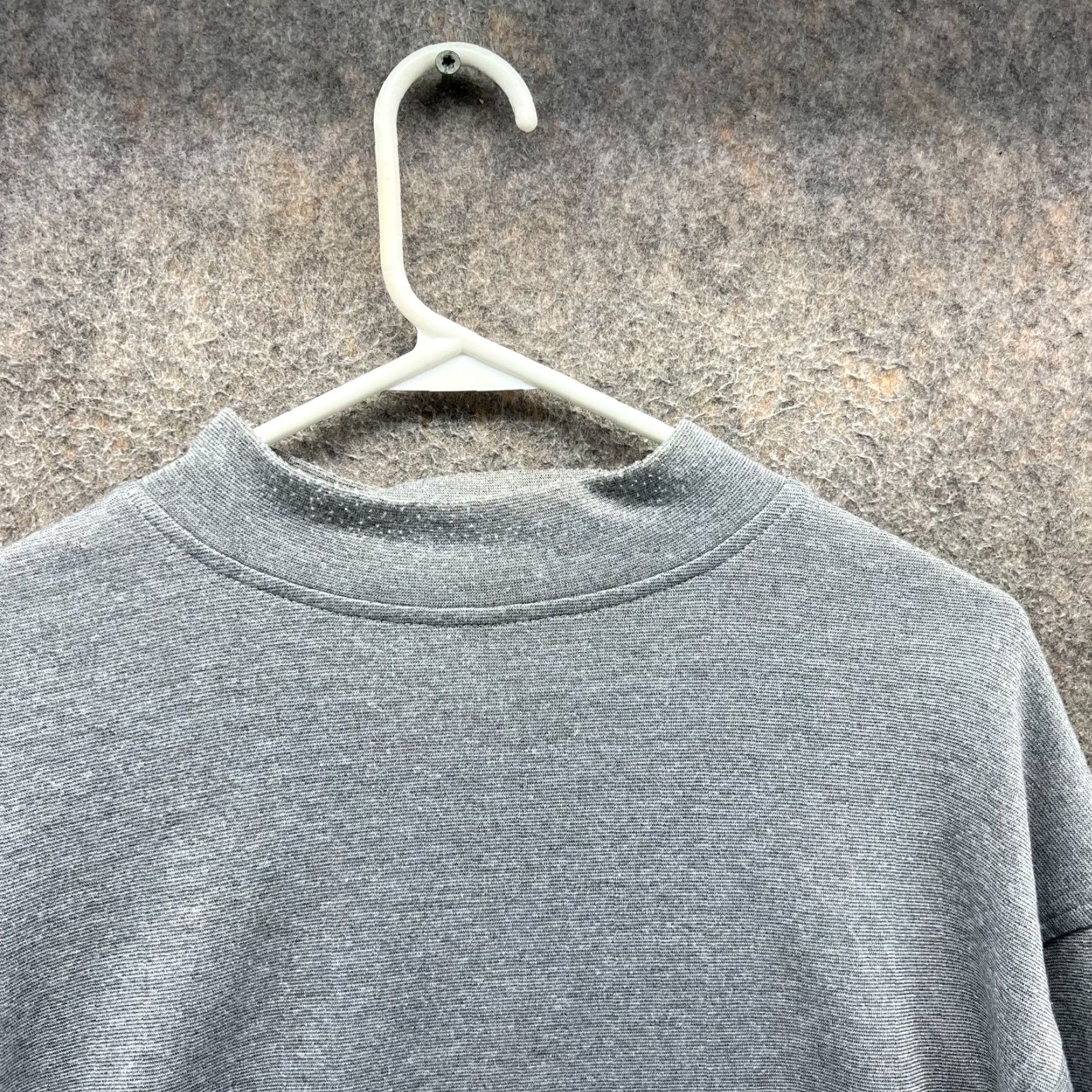Footjoy VINTAGE Footjoy Pullover Sweater Mens Large Gray Mock Neck Fleece Long Sleeve Sweatshirt Size US L / EU 52-54 / 3 - 7 Thumbnail