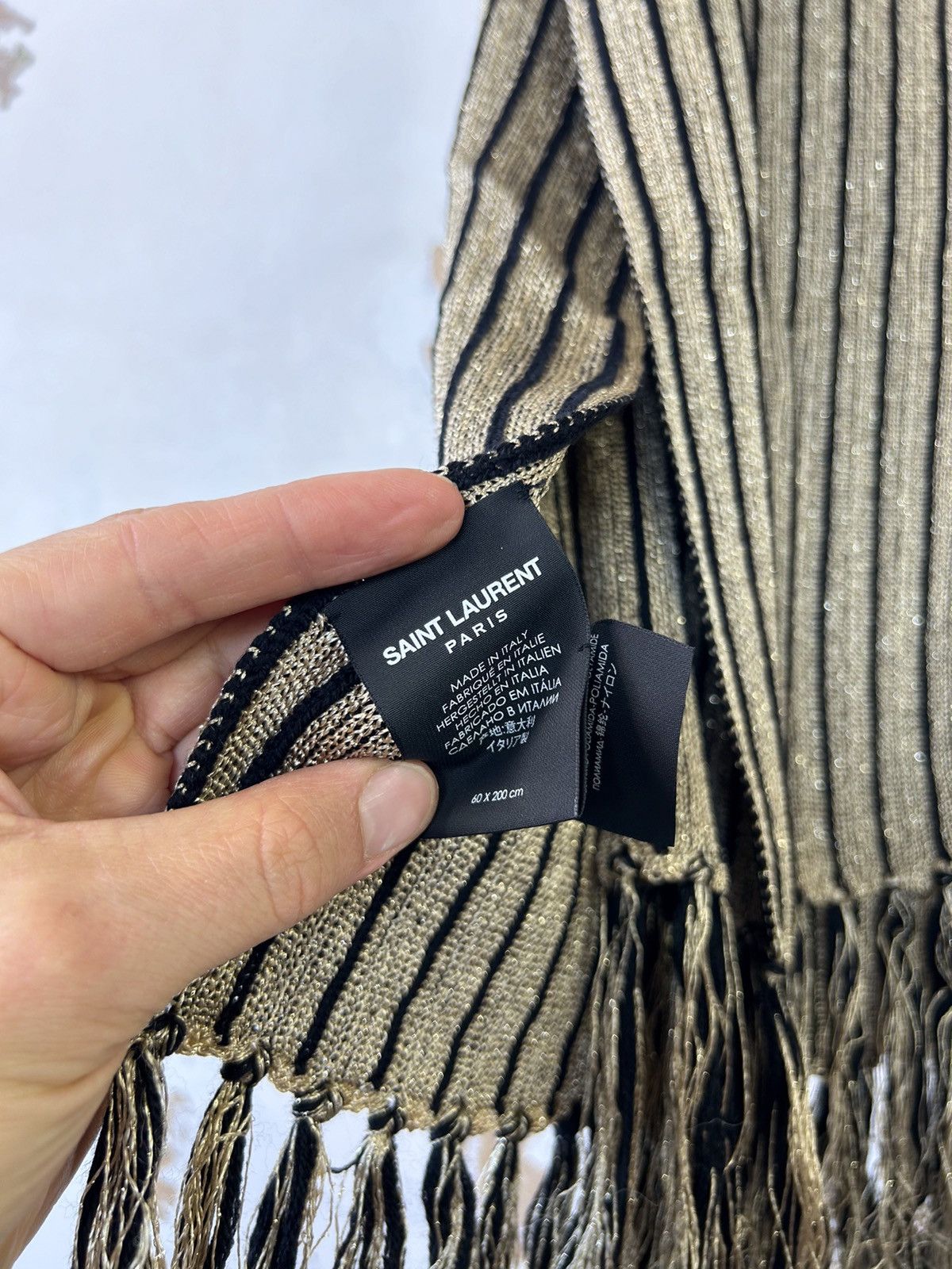 Saint Laurent Paris SAINT LAURENT WOOL SCARF Size ONE SIZE - 6 Thumbnail
