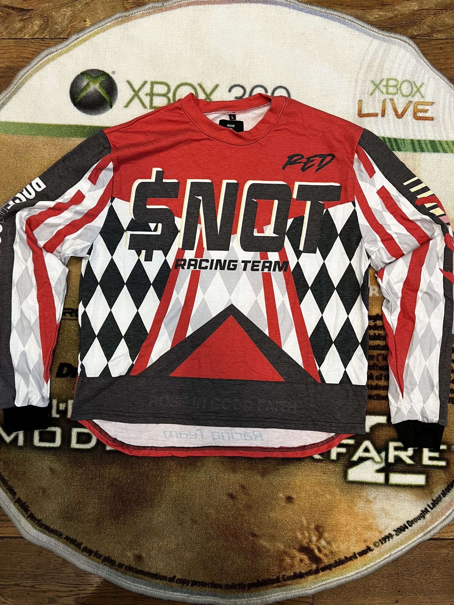 Rap Tees $not 'Red' Track Jersey Size US L / EU 52-54 / 3 - 1 Thumbnail