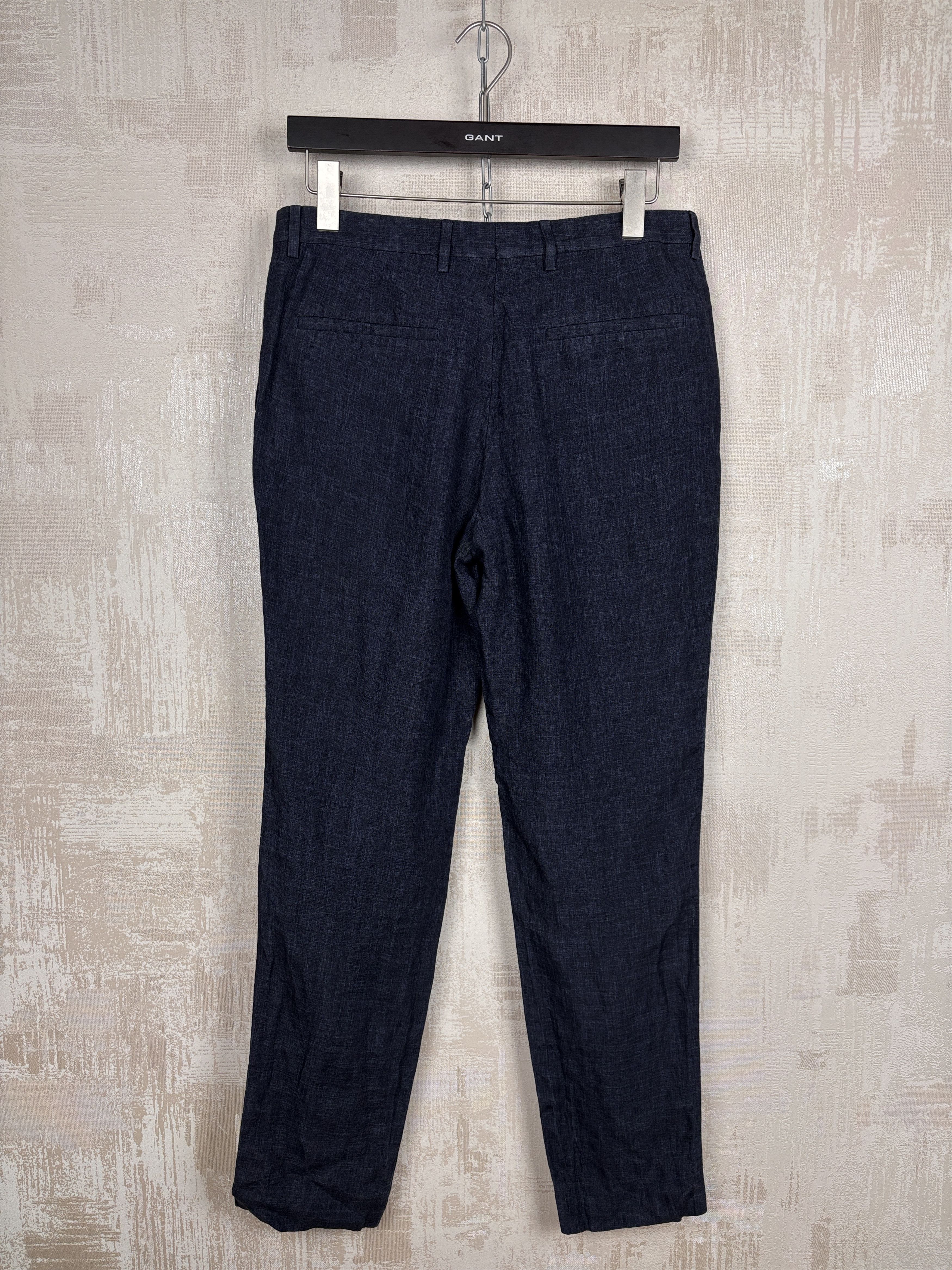 Cos COS Linen Chino Pants Men's Size EUR 48 (M) Navy Blue Size US 32 / EU 48 - 9 Thumbnail