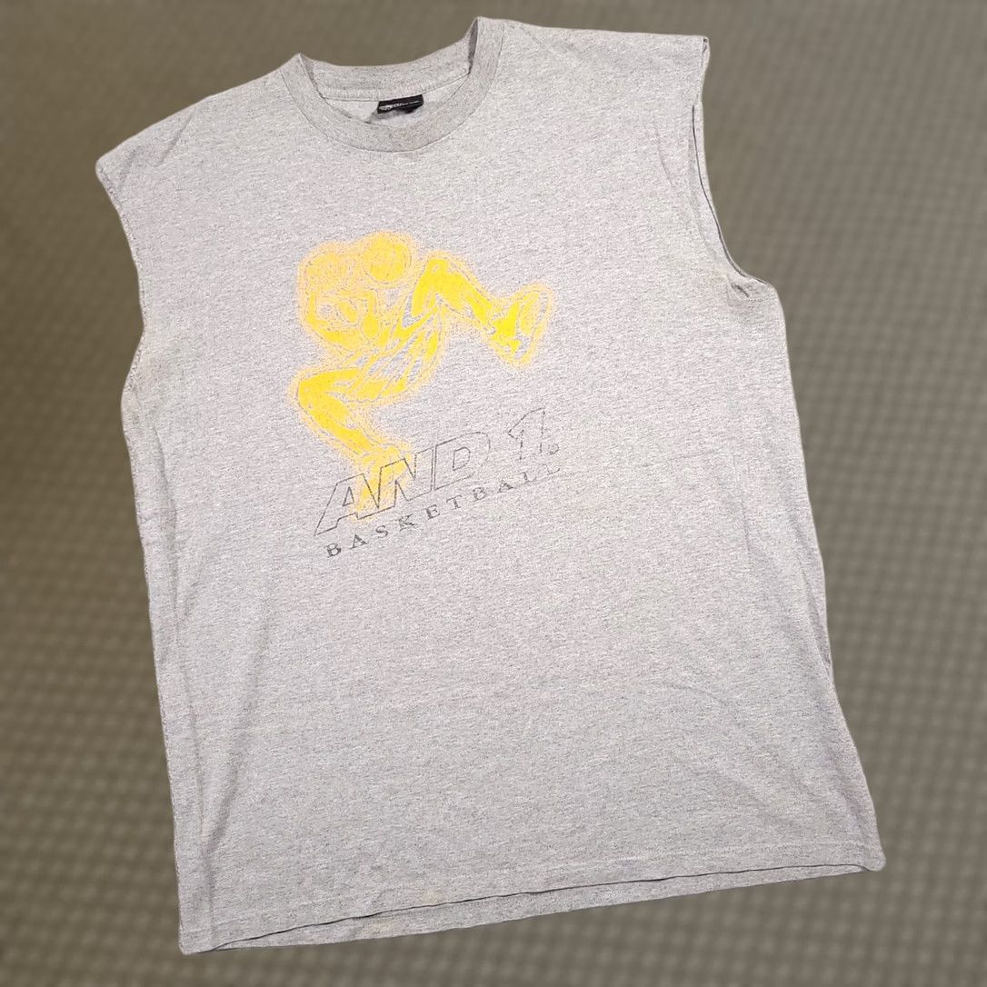 Vintage VINTAGE And 1 Shirt Mens Large Gray Sleeveless Basketball Graphic Made in USA Shirt Mens Large Gray Sleeveless Basketball Graphic 90s Mens 色 Size US L / EU 52-54 / 3 - 1 Thumbnail