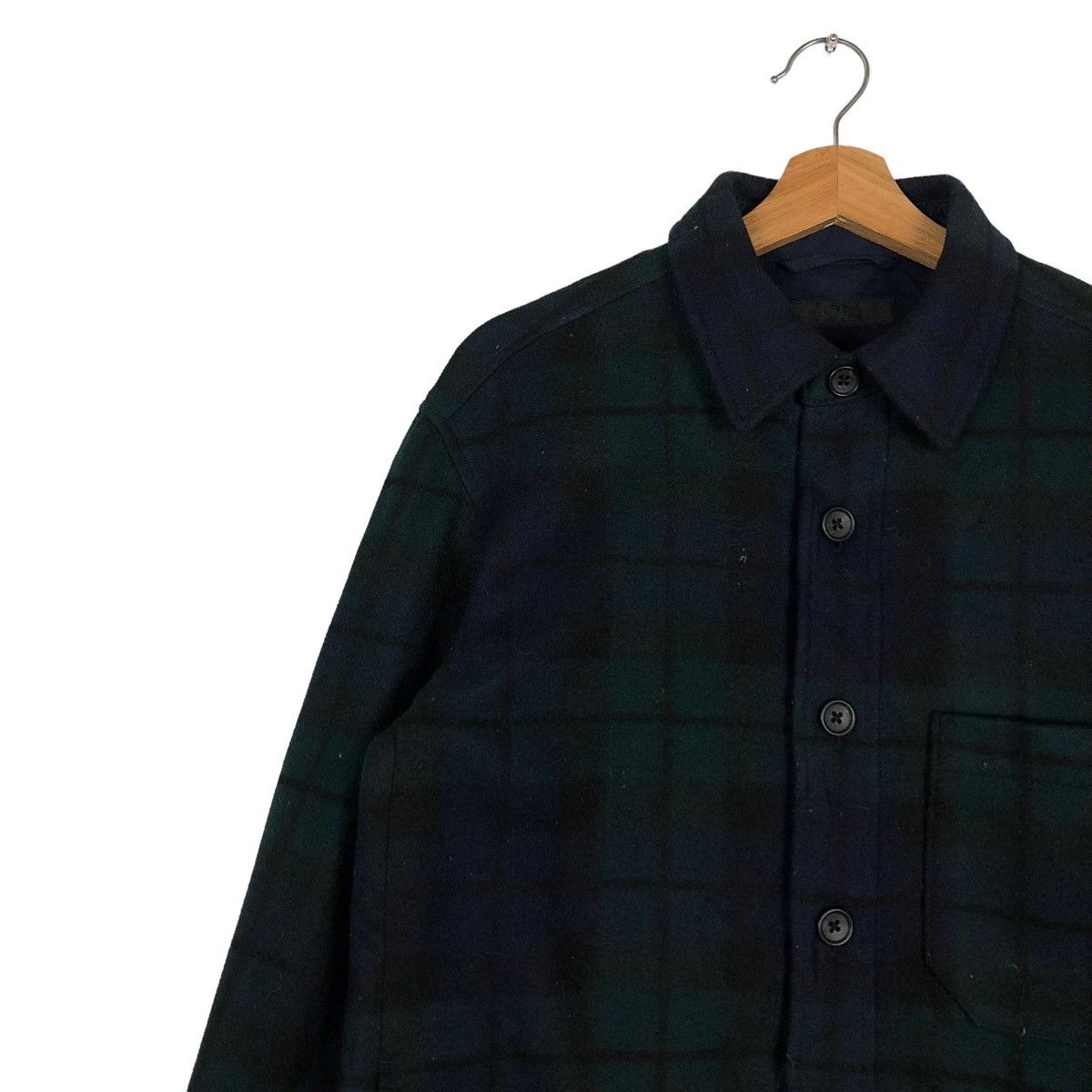 Japanese Brand 🔥VINTAGE WOOL JACKET TARTAN DESIGN UNIQLO JAPAN ISSEY MIYAK Size US S / EU 44-46 / 1 - 7 Thumbnail