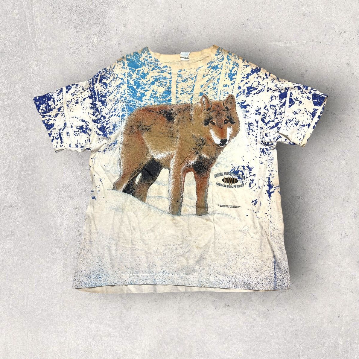Vintage Vintage Wolf tee Size US L / EU 52-54 / 3 - 1 Thumbnail