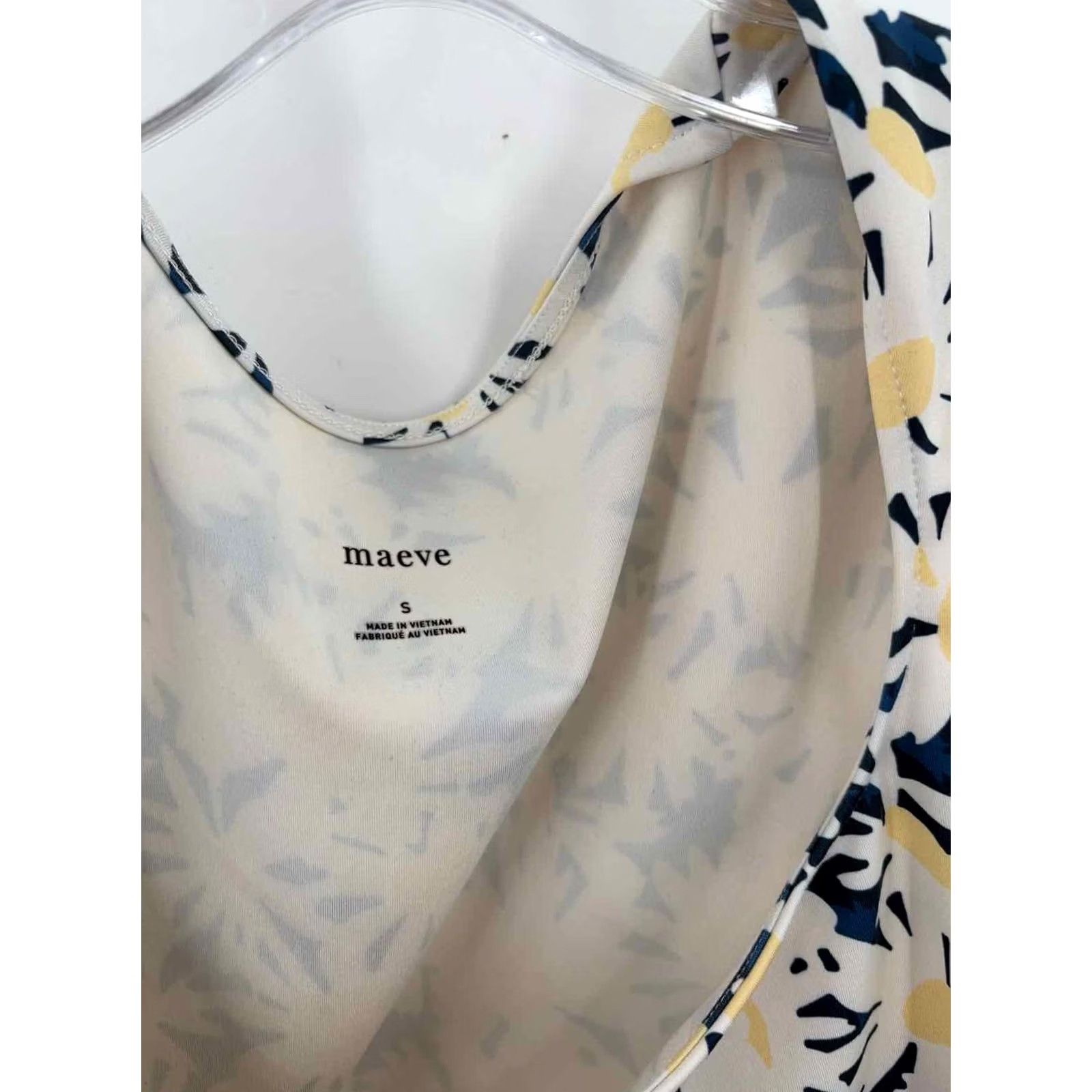 Vintage Maeve Ivory Floral Tank Top Small Size S / US 4 / IT 40 - 3 Thumbnail