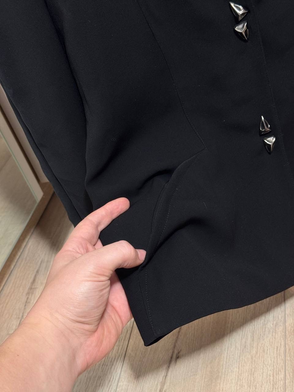 Thierry Mugler Vintage Thierry Mugler Black Blazer Jacket Size 40 Size S / US 4 / IT 40 - 6 Thumbnail
