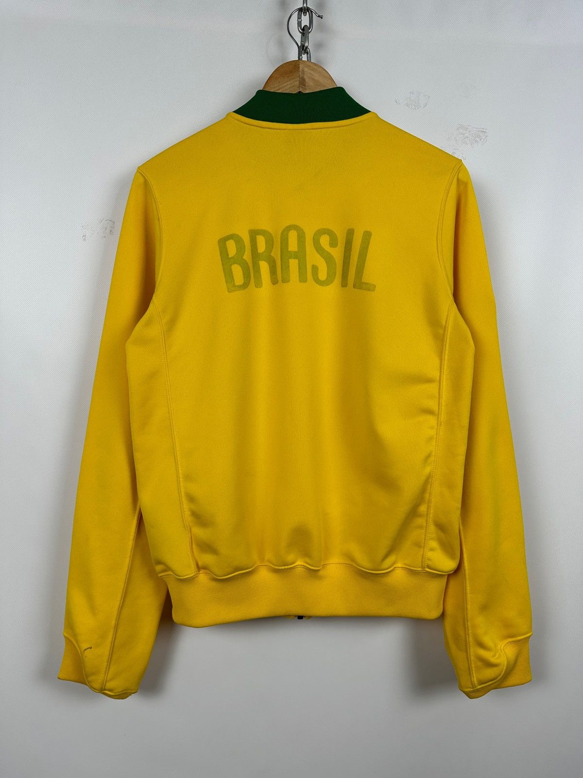 Nike 00s Vintage Nike Team Brazil Zip Up Soccer Track Top Jacket Size US M / EU 48-50 / 2 - 3 Thumbnail
