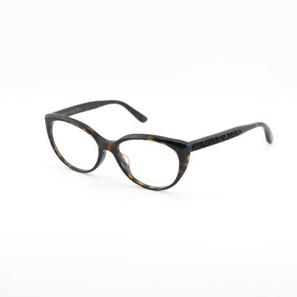 Jimmy Choo Jimmy Choo JC233/F 0086 00 Eyeglasses Dark Havana 54mm Size ONE SIZE - 1 Thumbnail