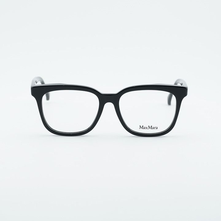 Max Mara Max Mara MM5095 001 Eyeglasses Black 51mm Square Frame Size ONE SIZE - 5 Thumbnail