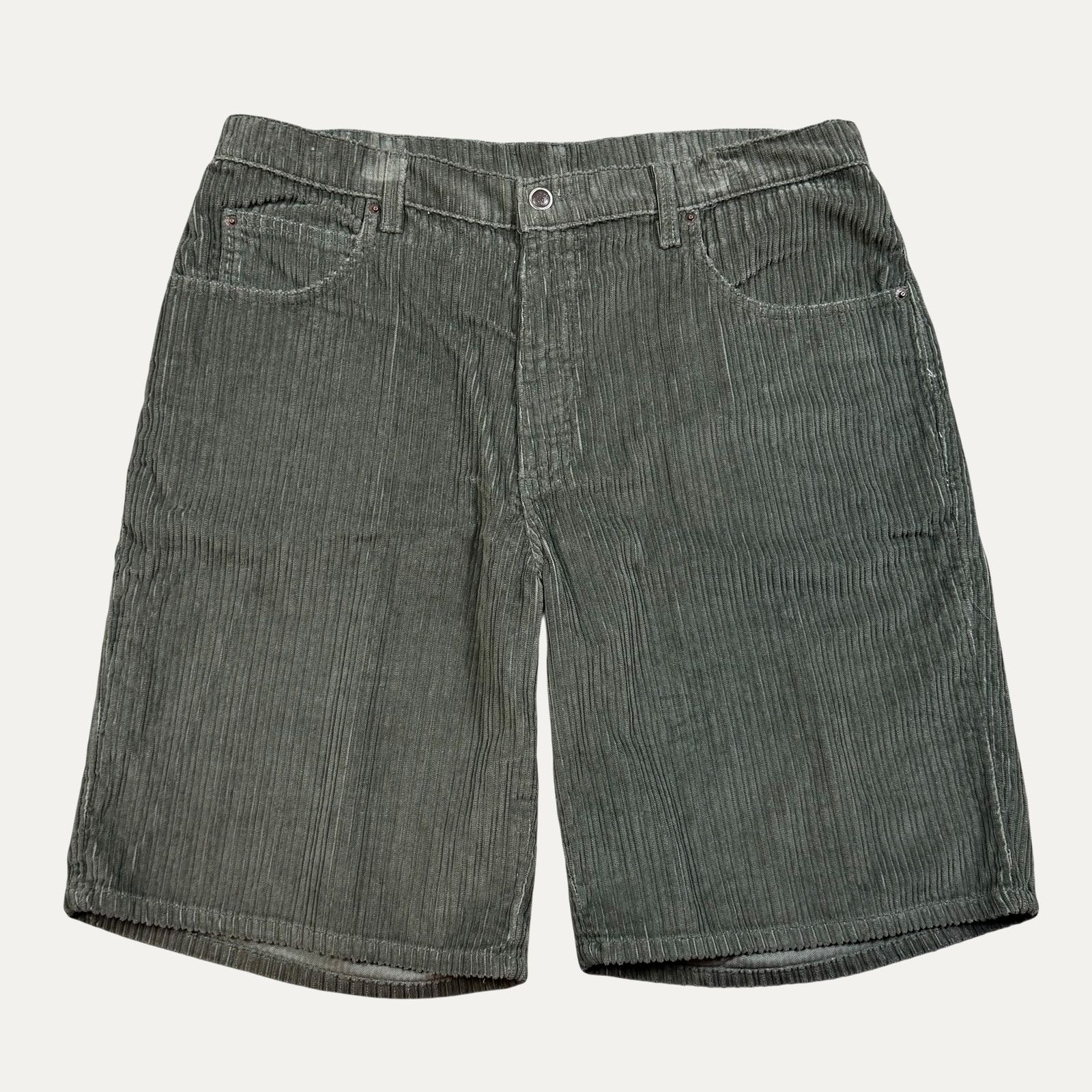 Vintage Vintage Y2K Code Bleu Corduroy Shorts Size US 36 / EU 52 - 1 Thumbnail