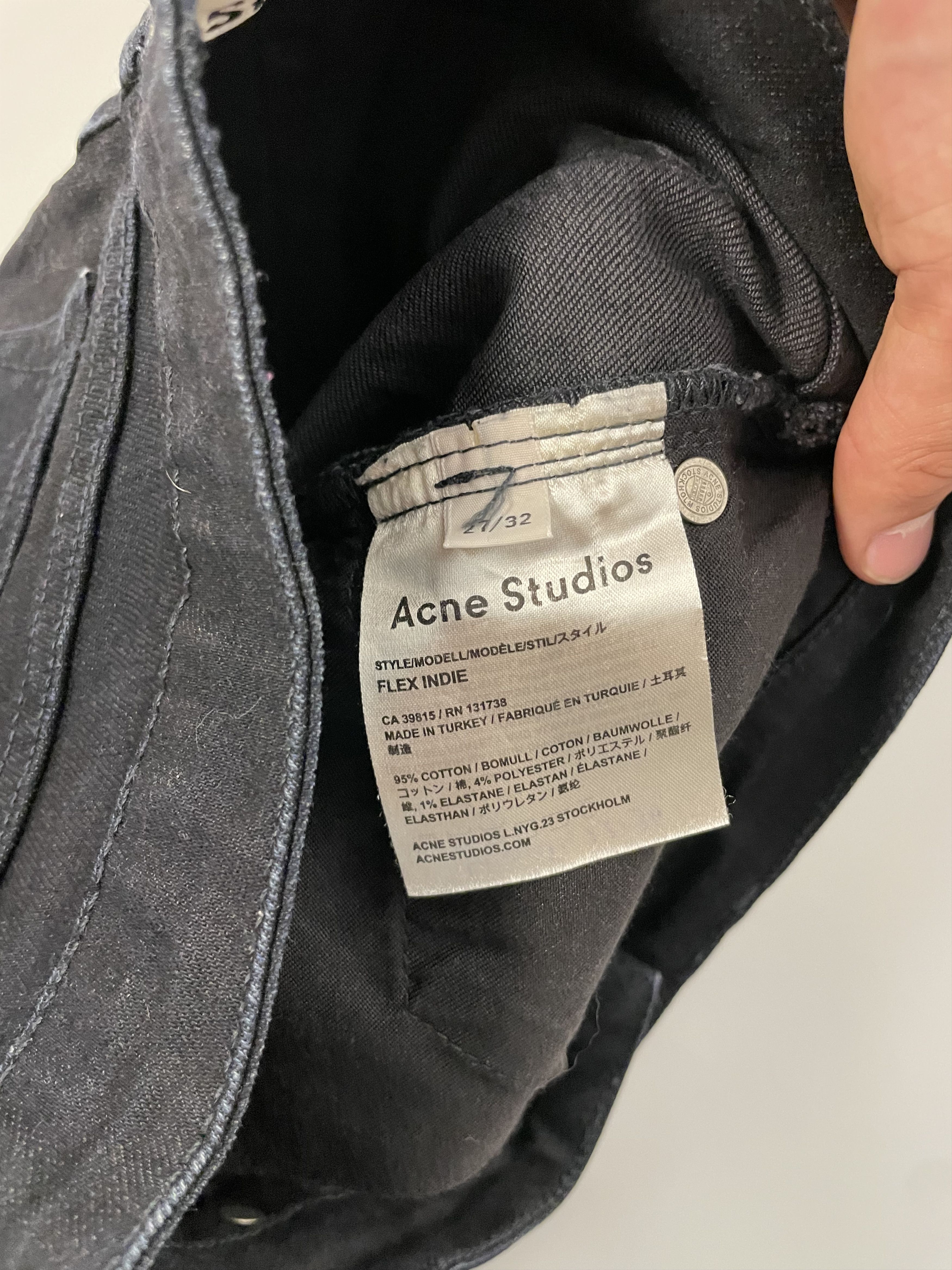 Acne Studios ACNE STUDIOS SKINNY FLEX INDIE DENIM Size 27" / US 4 / IT 40 - 3 Thumbnail