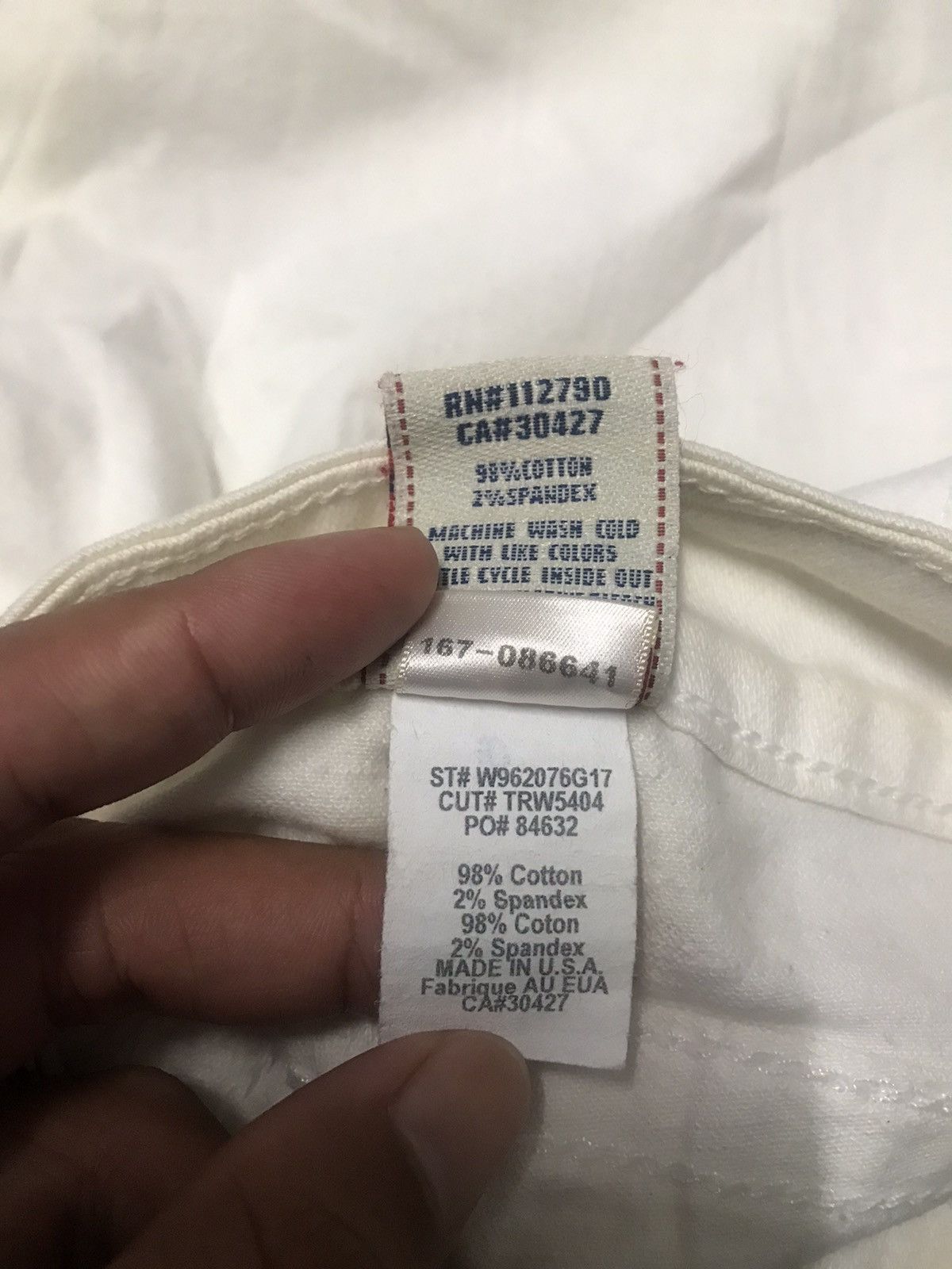 True Religion Vintage True Religion White Straight Jeans Size US 28 / EU 44 - 10 Thumbnail