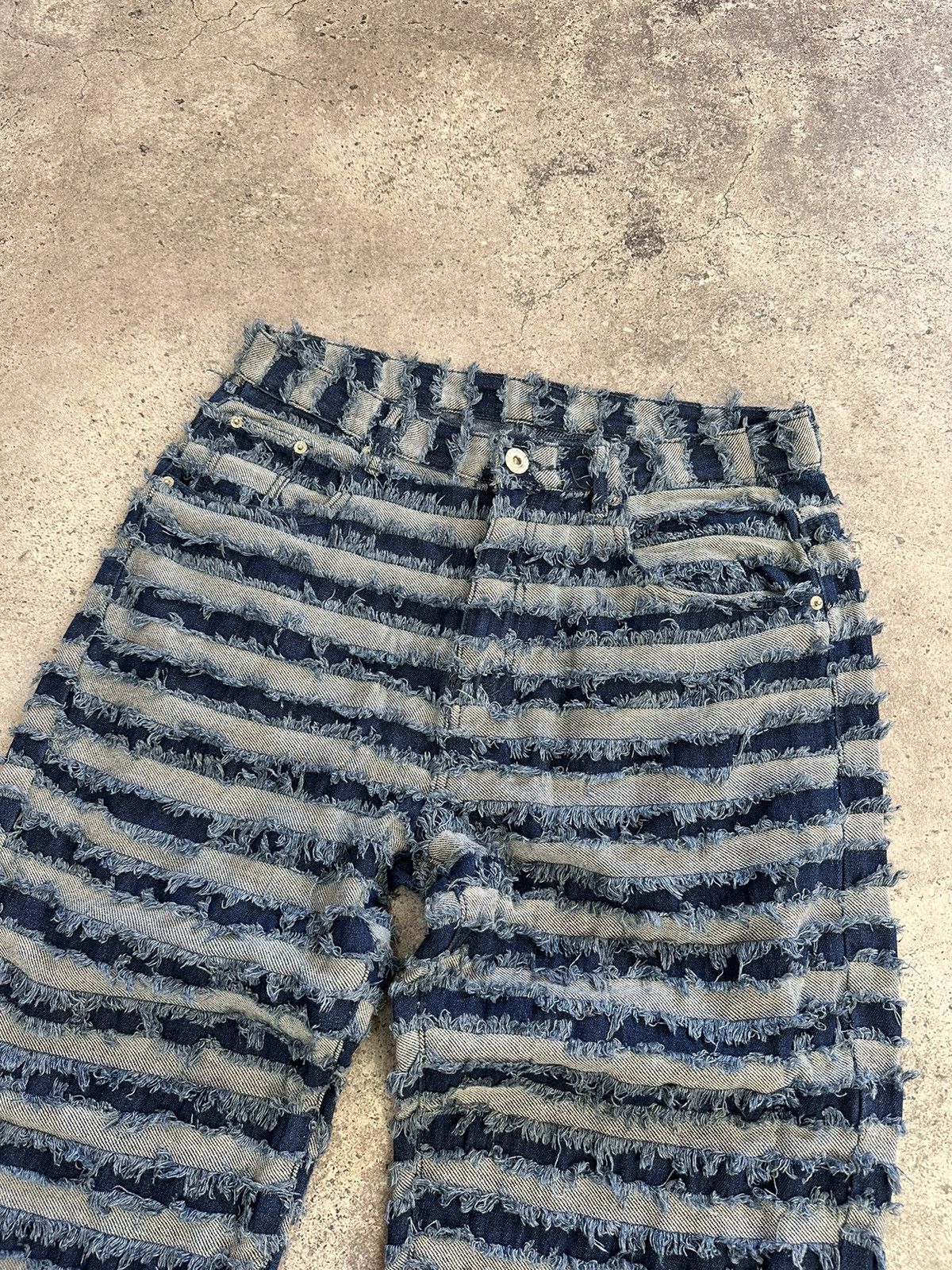 Japanese Brand × Vintage Vintage Junya Watanabe Balenciaga Style Denim Jeans Y2K Size US 33 - 7 Thumbnail