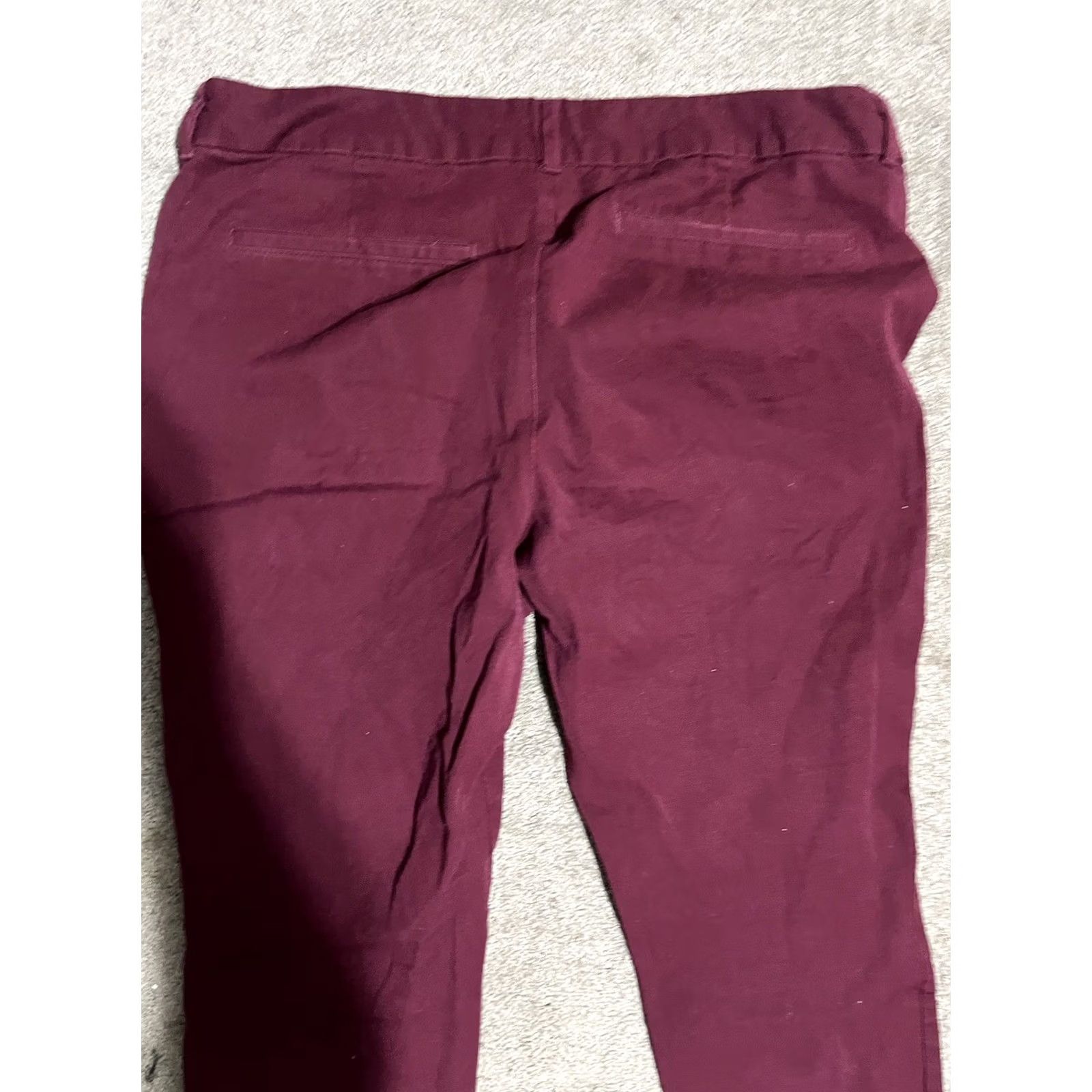 Old Navy Old Navy Pixie Pants Women Size 16 Maroon High Rise Secret Size 38" / US 16 / IT 52 - 3 Thumbnail