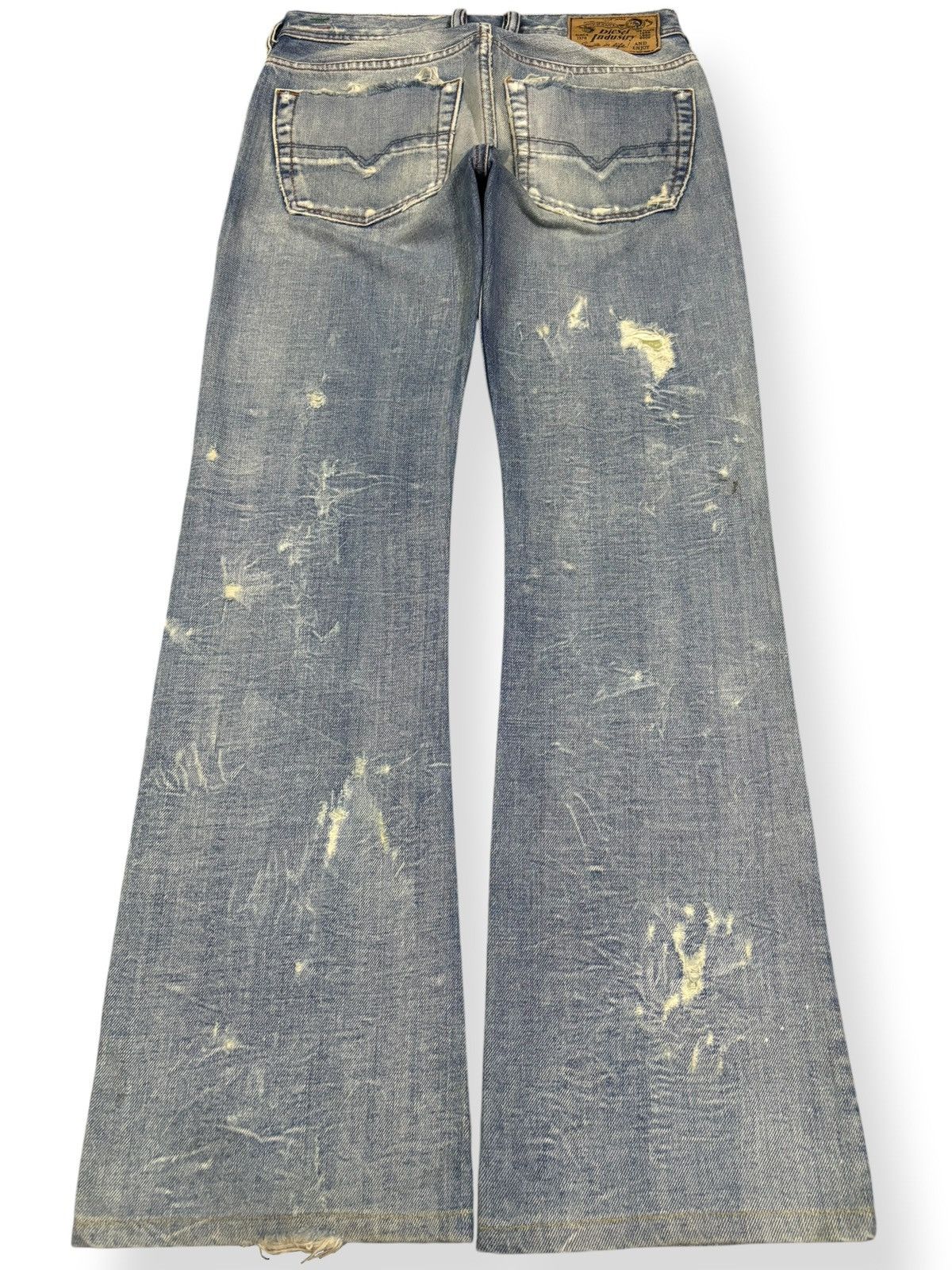 Diesel Vintage Diesel Industry Zatiny Flare Distressed Grunge Jeans Size US 29 - 2 Thumbnail