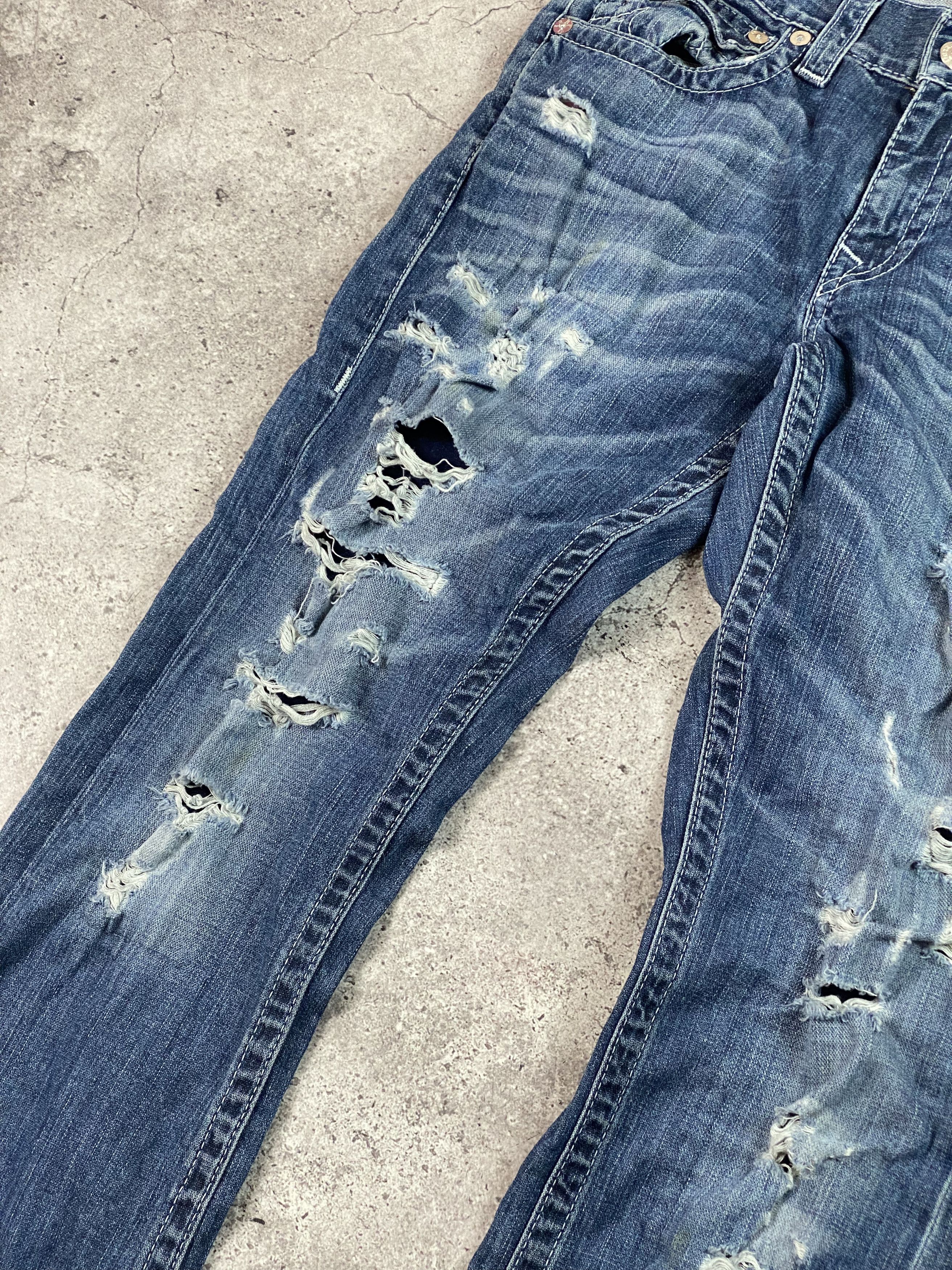 Japanese Brand × True Religion Vintage True Religion Distressed Jeans Flair Size 31 Size US 31 - 5 Thumbnail