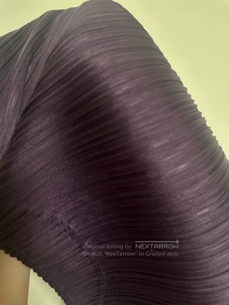 Issey Miyake Issey Miyake Long-Sleeve Violet Top Size L / US 10 / IT 46 - 5 Thumbnail