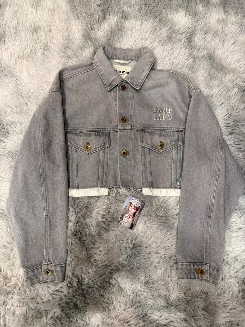 Miu Miu Miu Miu Button denim jacket Size XS / US 0-2 / IT 36-38 - 1 Thumbnail