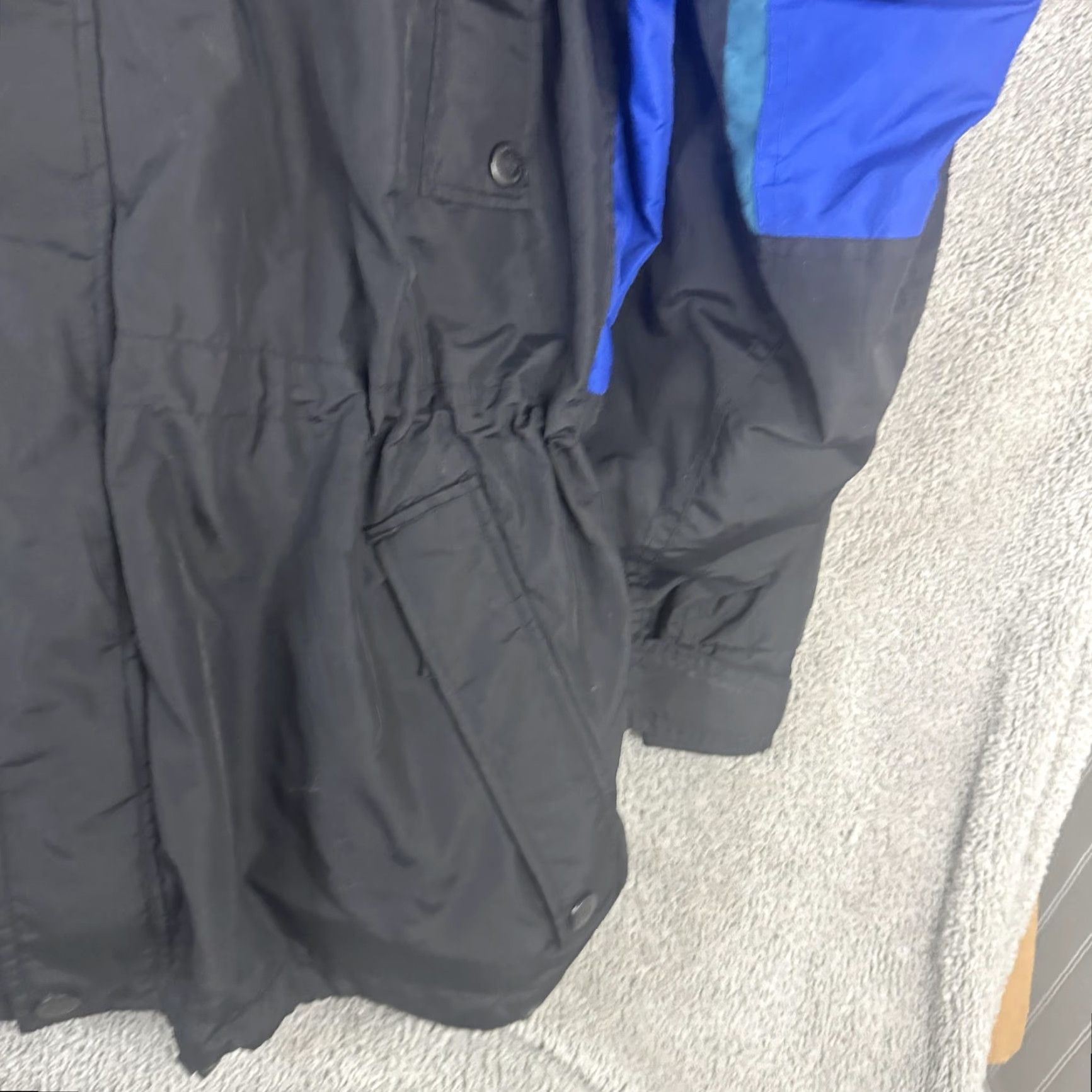 Vintage VINTAGE Columbia Parka Jacket Mens L Black Long's Peak 90s Ski Outdoor Nylon Wool Logo Zipper Pockets Lined Size US L / EU 52-54 / 3 - 3 Thumbnail