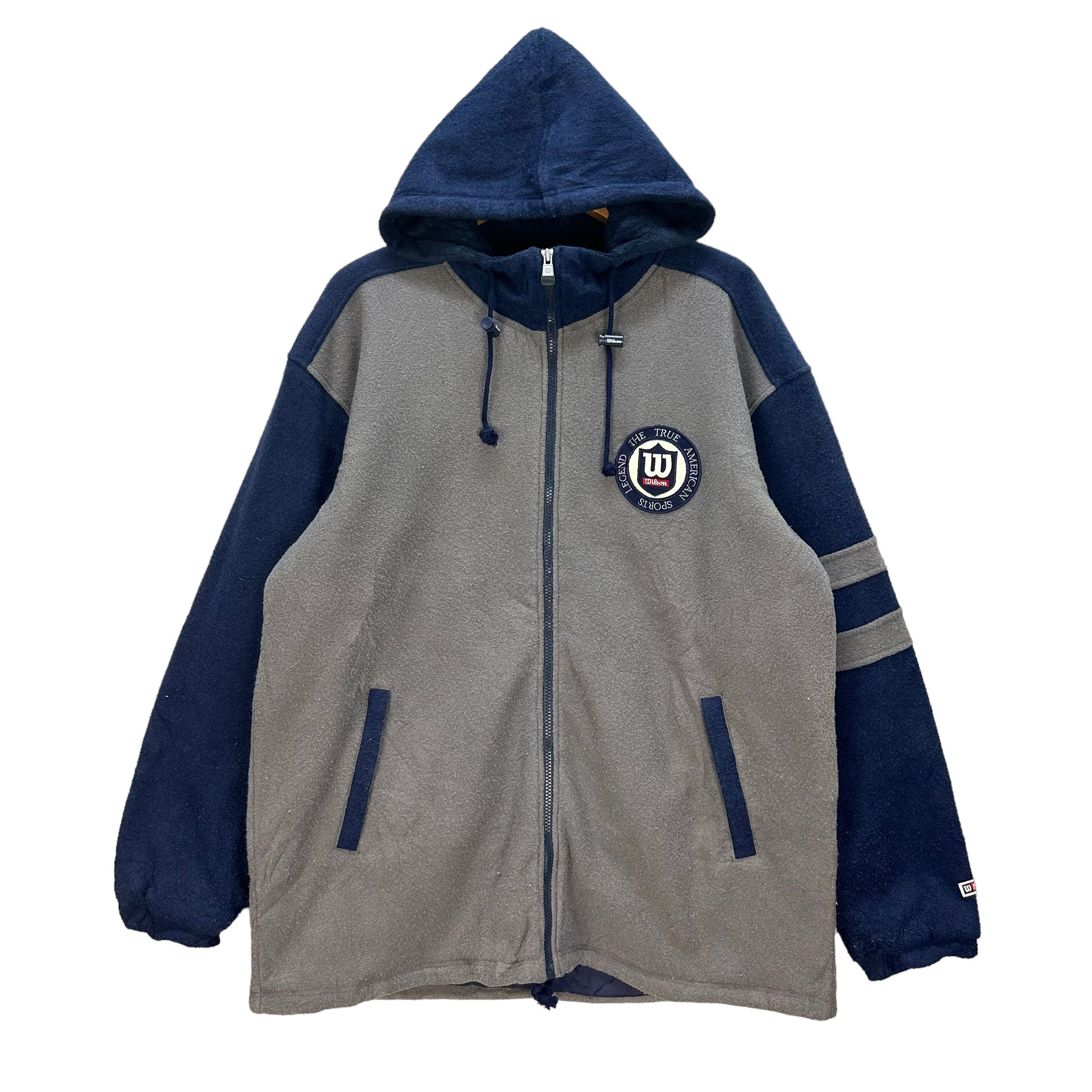 Wilson WILSON BACK BIG LOGO FLEECE HOODIE #8208-214 Size US L / EU 52-54 / 3 - 1 Thumbnail