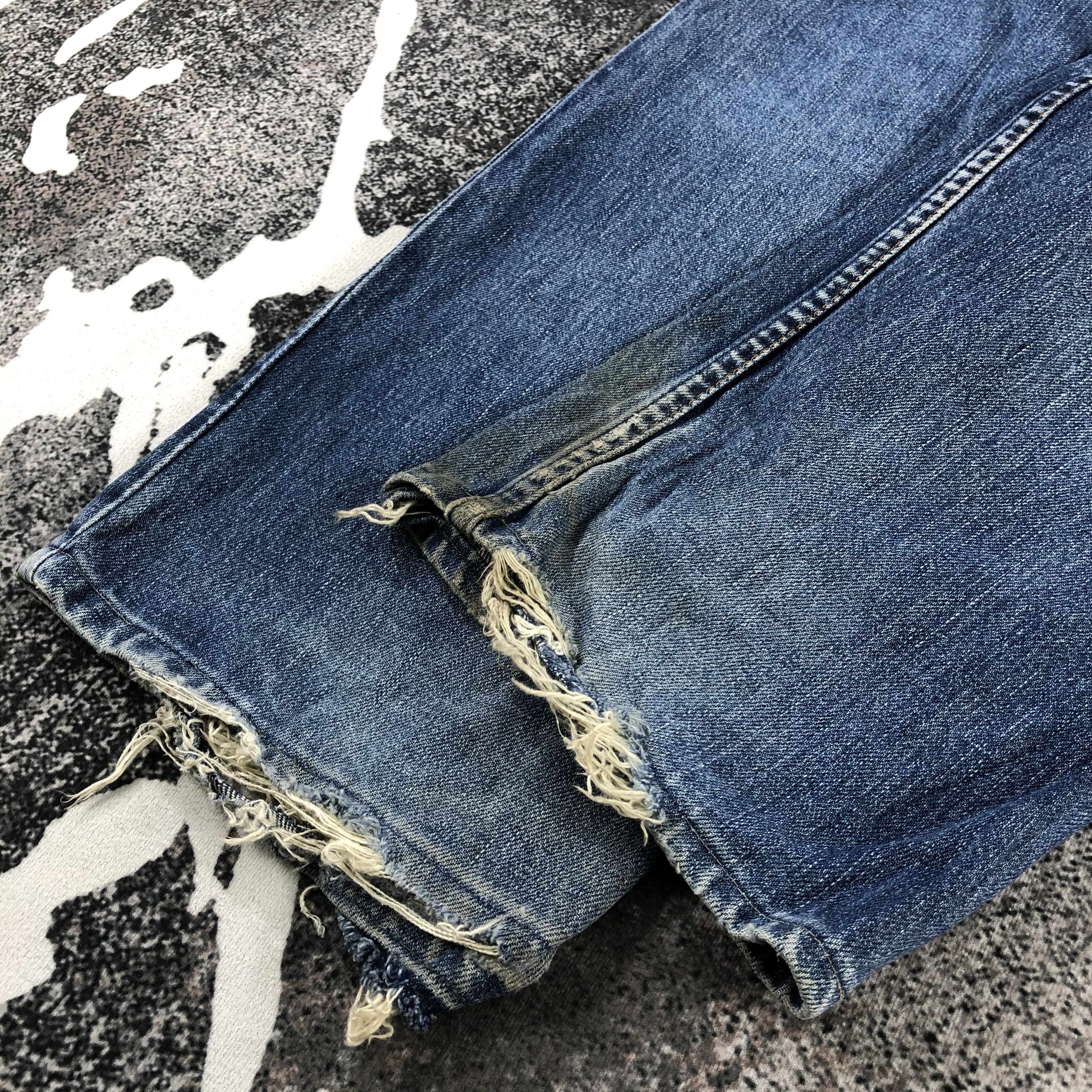 Levi's Vintage Levis 503 Jeans Distress Dark Wash Denim KJ851 Size US 32 / EU 48 - 6 Thumbnail
