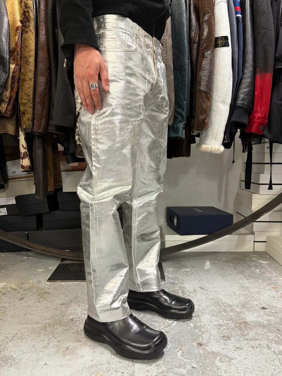 AW2018 Maison Margiela Silver Astro White Jeans