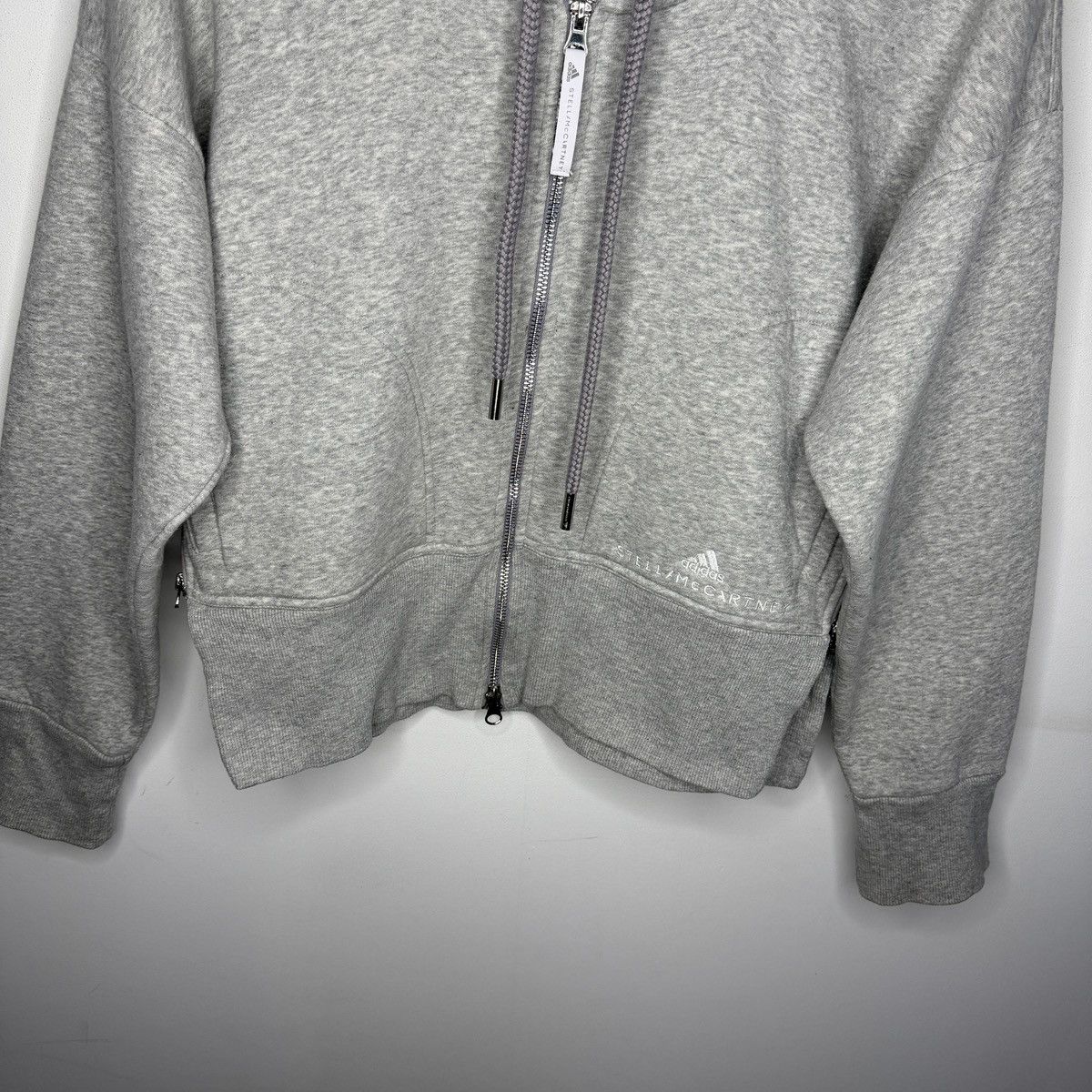 Adidas × Stella McCartney Adidas Stella McCartney Hoodie Boxy Crop Sweatshirt Y2K Size XS / US 0-2 / IT 36-38 - 6 Thumbnail