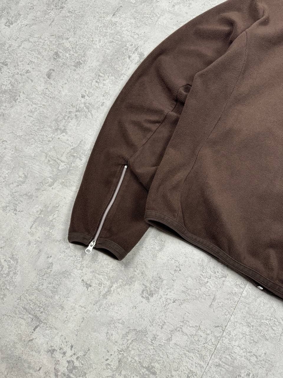 Nike Vintage Nike Brown Fleece Zip Size L / US 10 / IT 46 - 12 Thumbnail