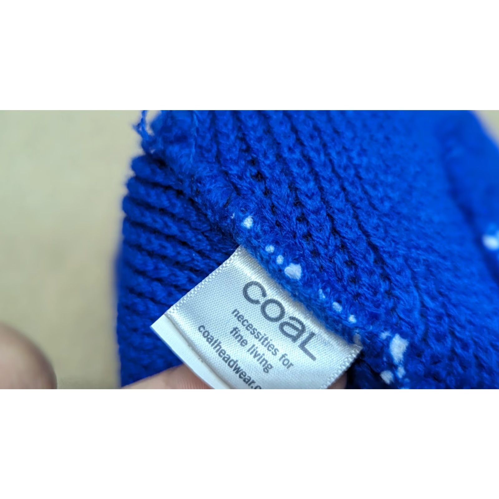 Coal VINTAGE COAL Beanie Hat One Size Striped White Blue Casual Knit Size ONE SIZE - 6 Thumbnail