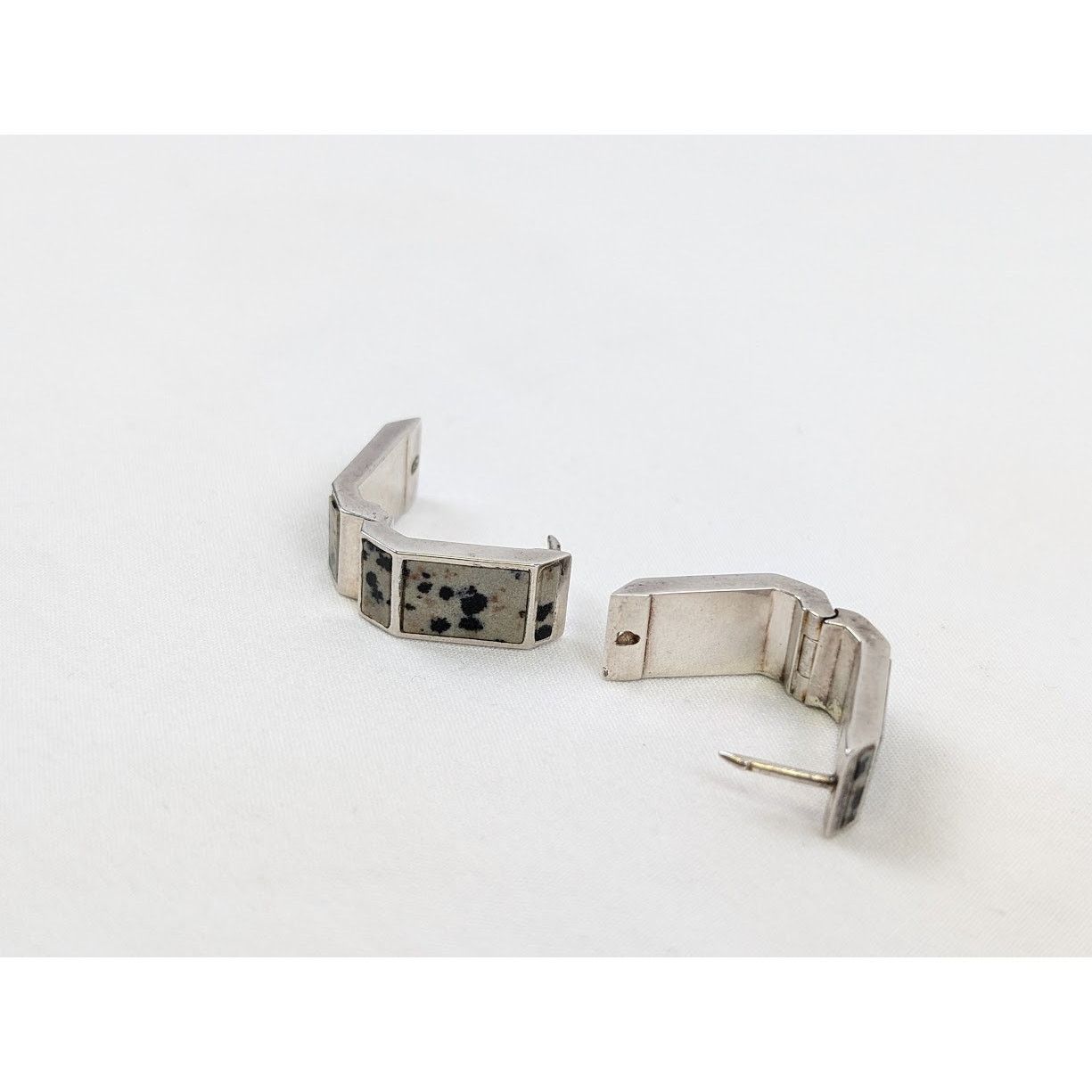 Bottega Veneta o1rshd1 Size: OS / Sterling Dalmatian Earrings in Silver Size ONE SIZE - 13 Thumbnail