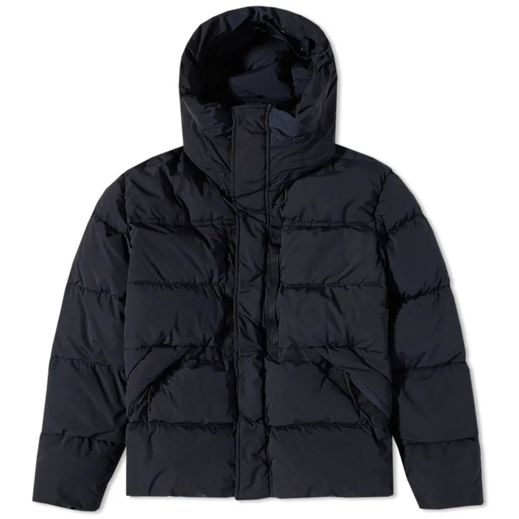 image of C P Company $1085 C.p. Company Nycra-R Hooded Down Goggle Jacket New in Black, Men's (Size Medium)