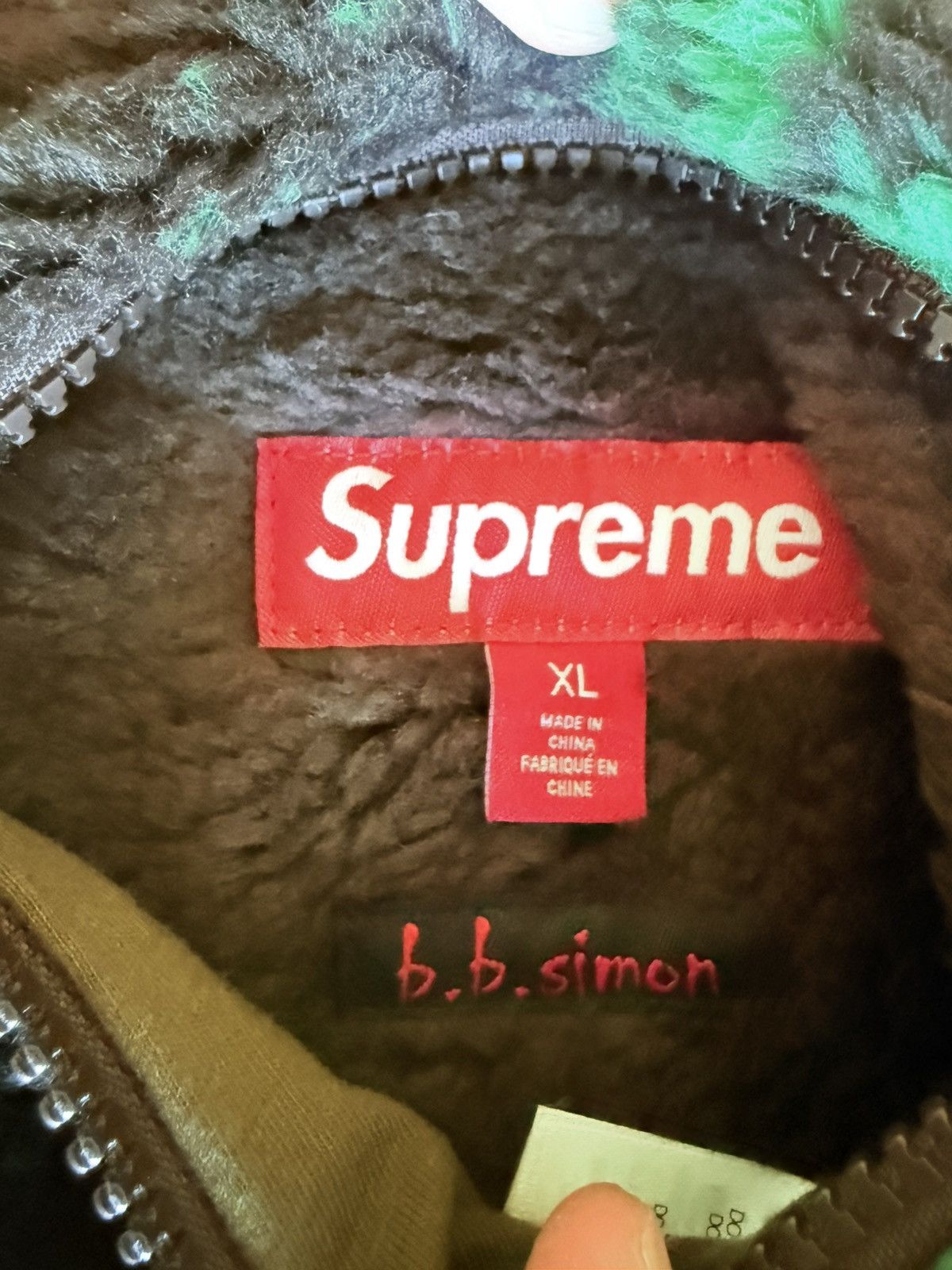 B.B. Simon × Supreme Supreme x B.B Simon Reversible Hooded Fleece Jacket Brown XL Size US XL / EU 56 / 4 - 4 Thumbnail